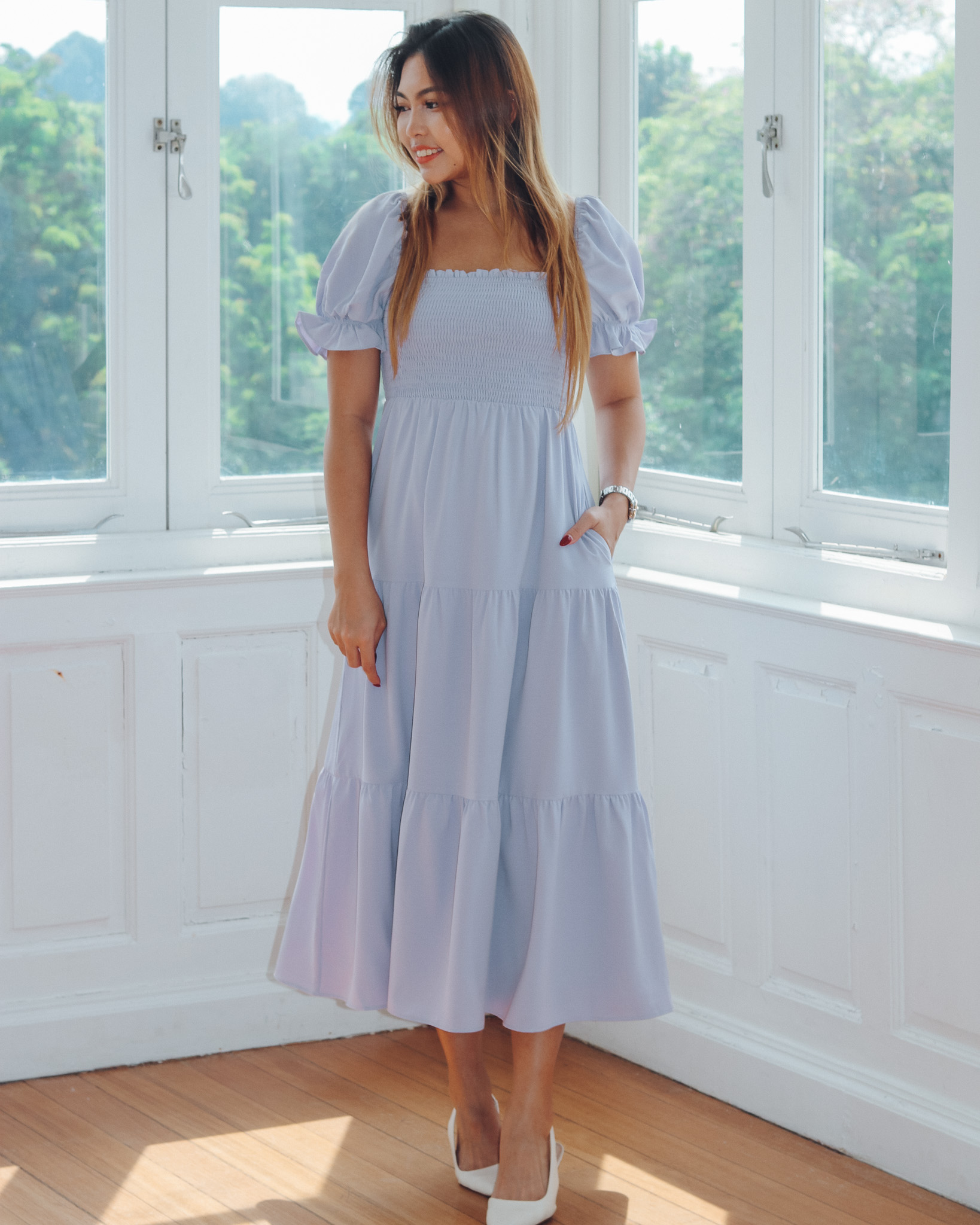 Brielle Dress in Lilac