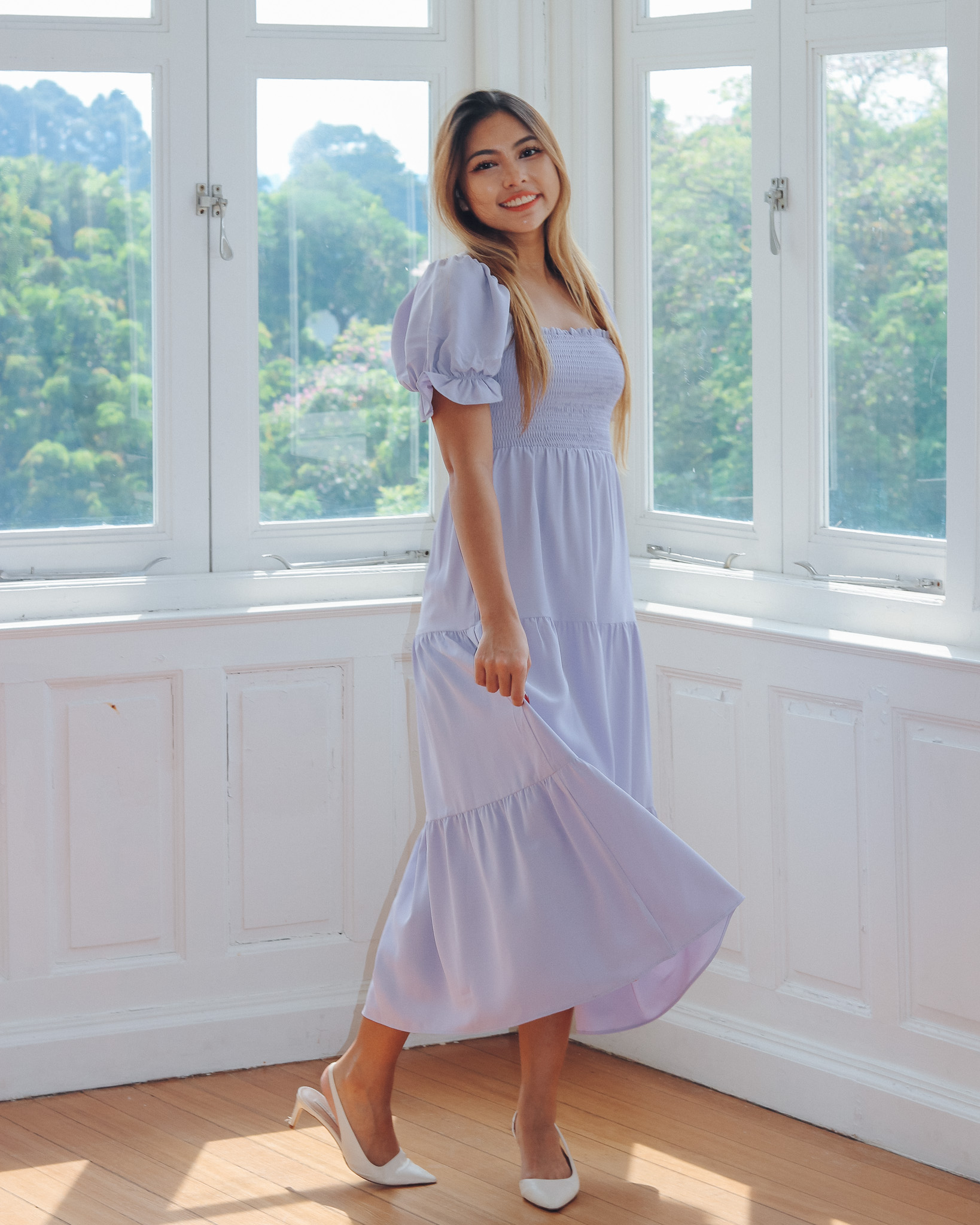 Brielle Dress in Lilac