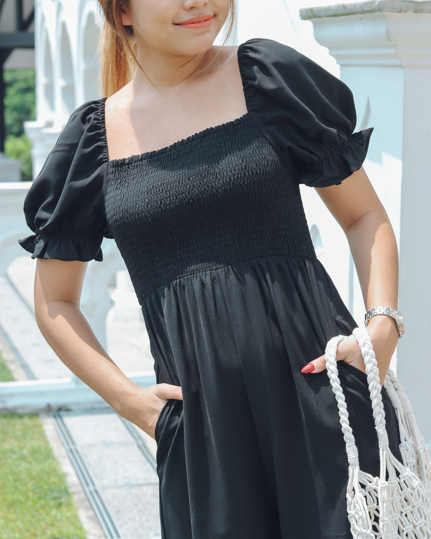 Olive Jumpsuit in Black