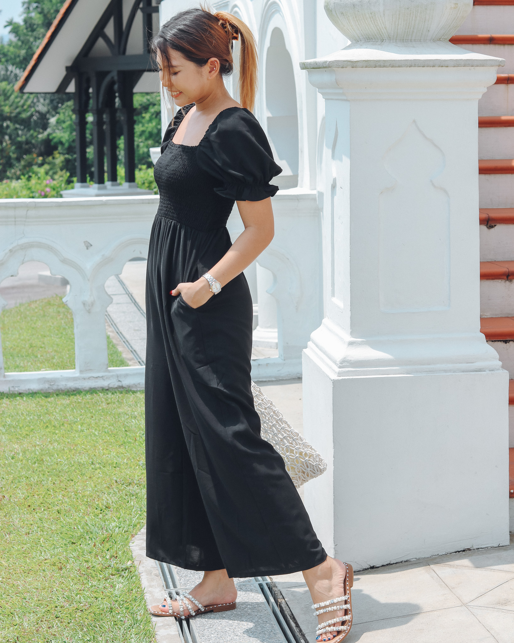 Olive Jumpsuit in Black