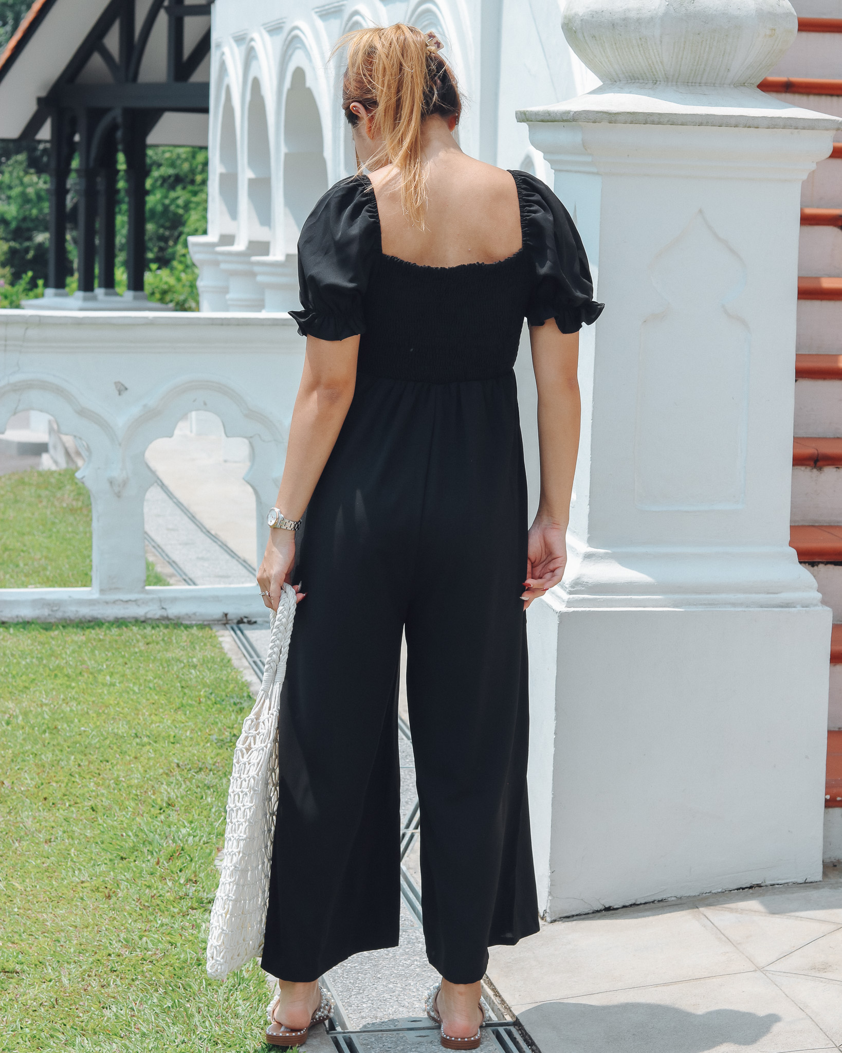 Olive Jumpsuit in Black