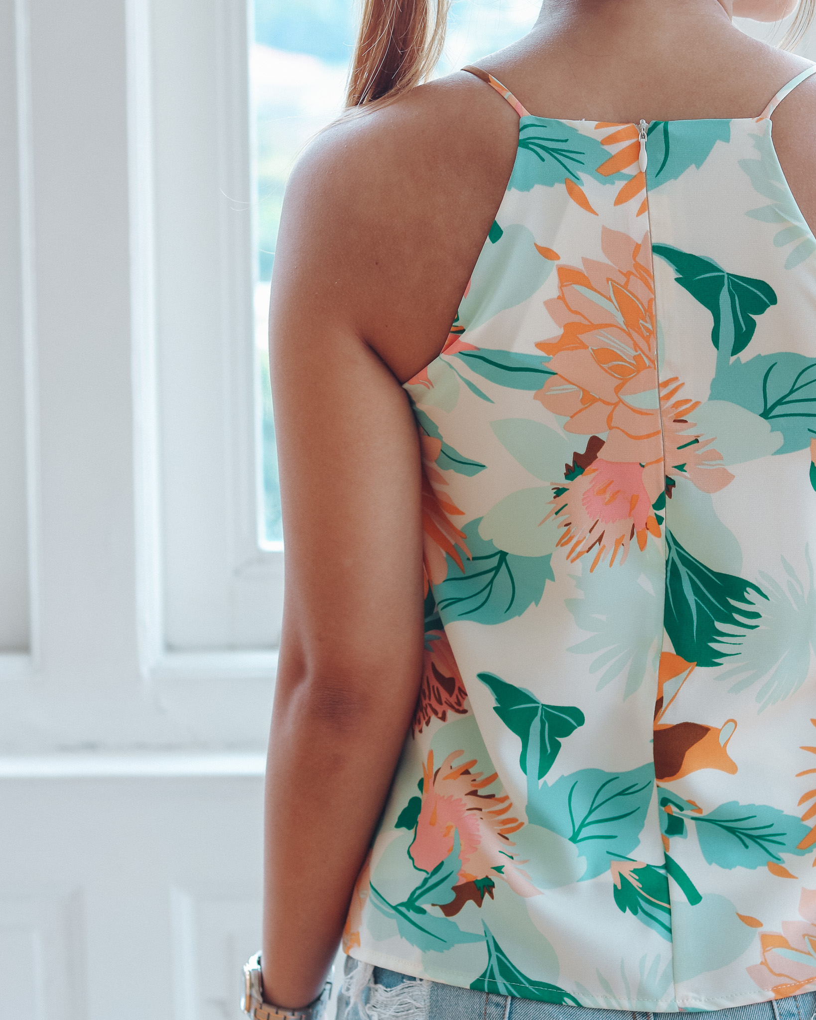 Calla Top in Tropical Prints