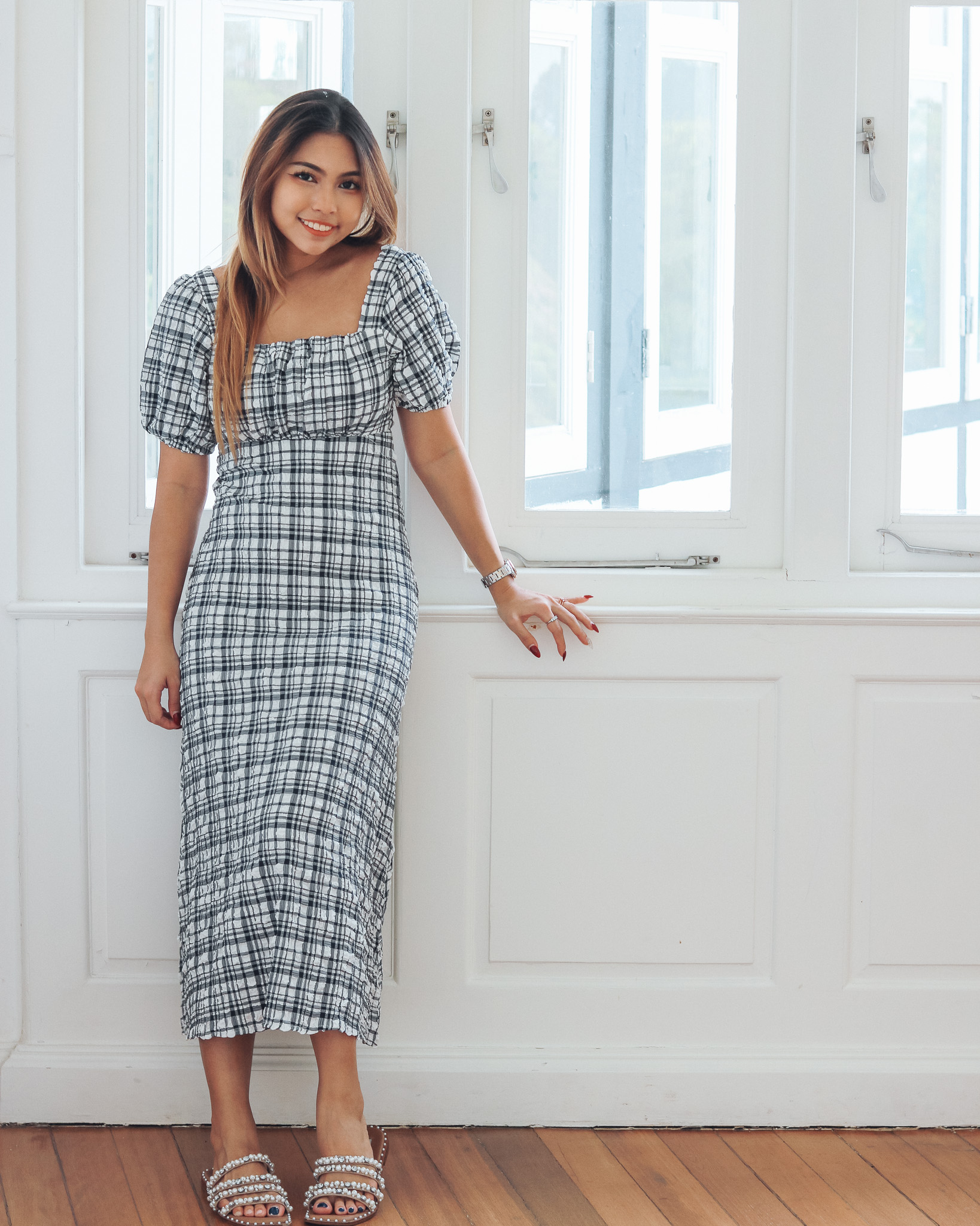 Phoebe Dress in Navy