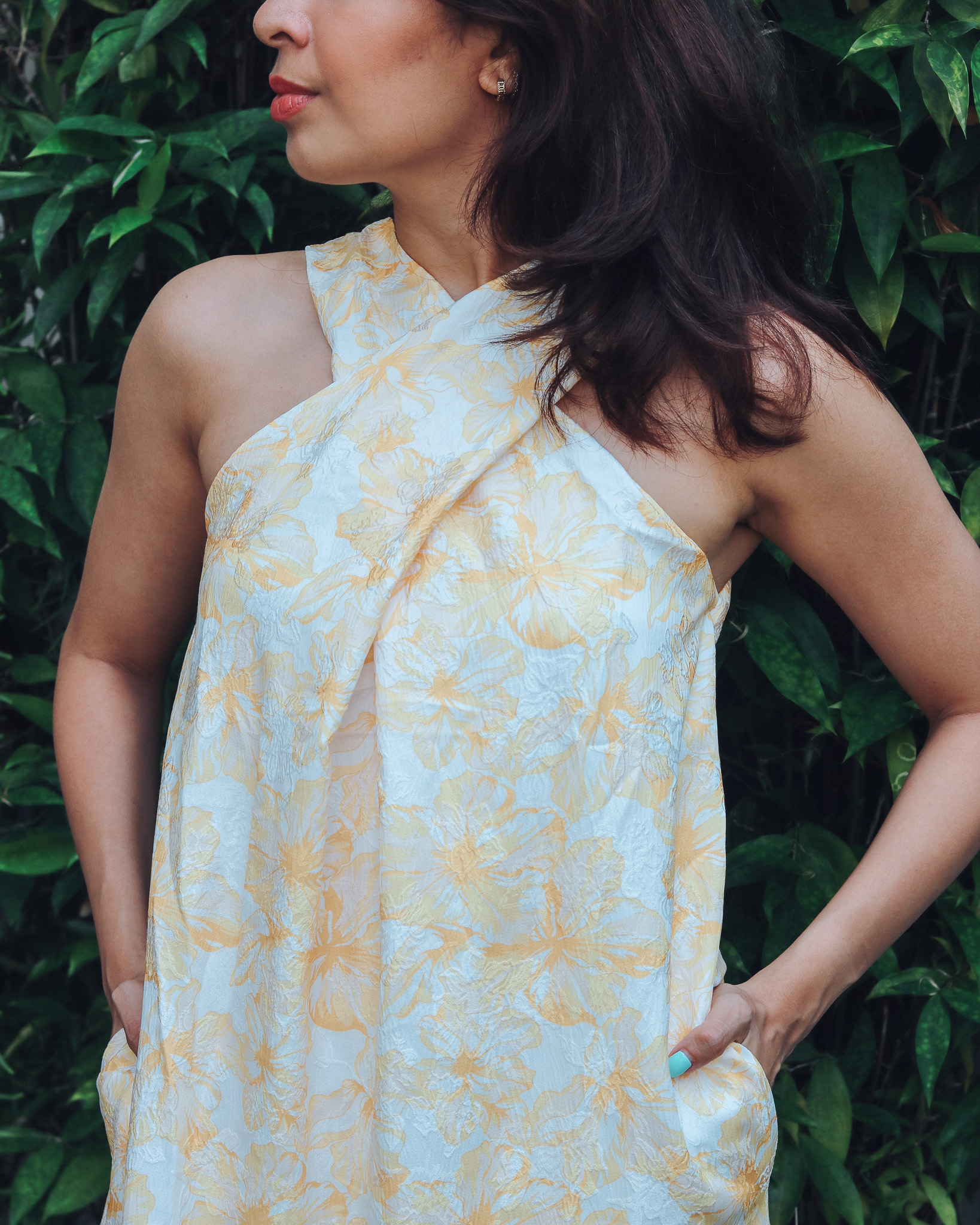 Isadora Dress in Yellow Florals