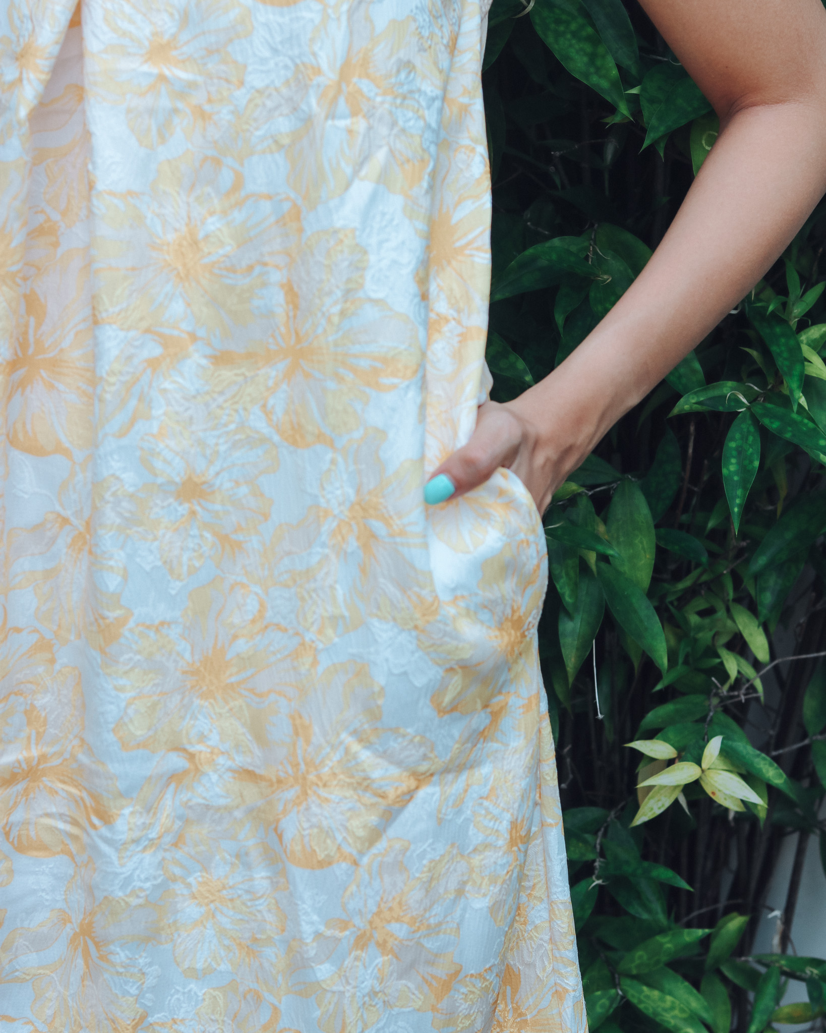 Isadora Dress in Yellow Florals