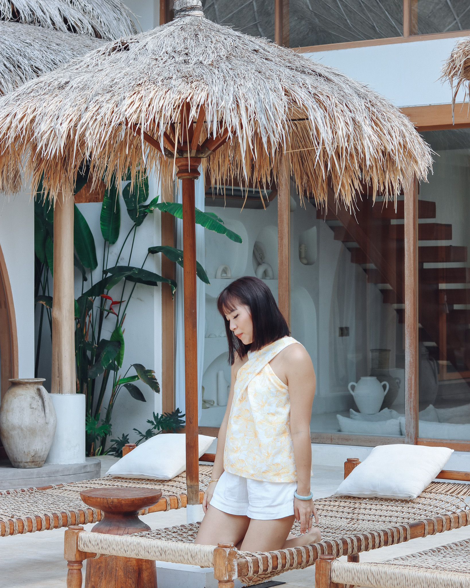 Oona Top in Yellow Florals