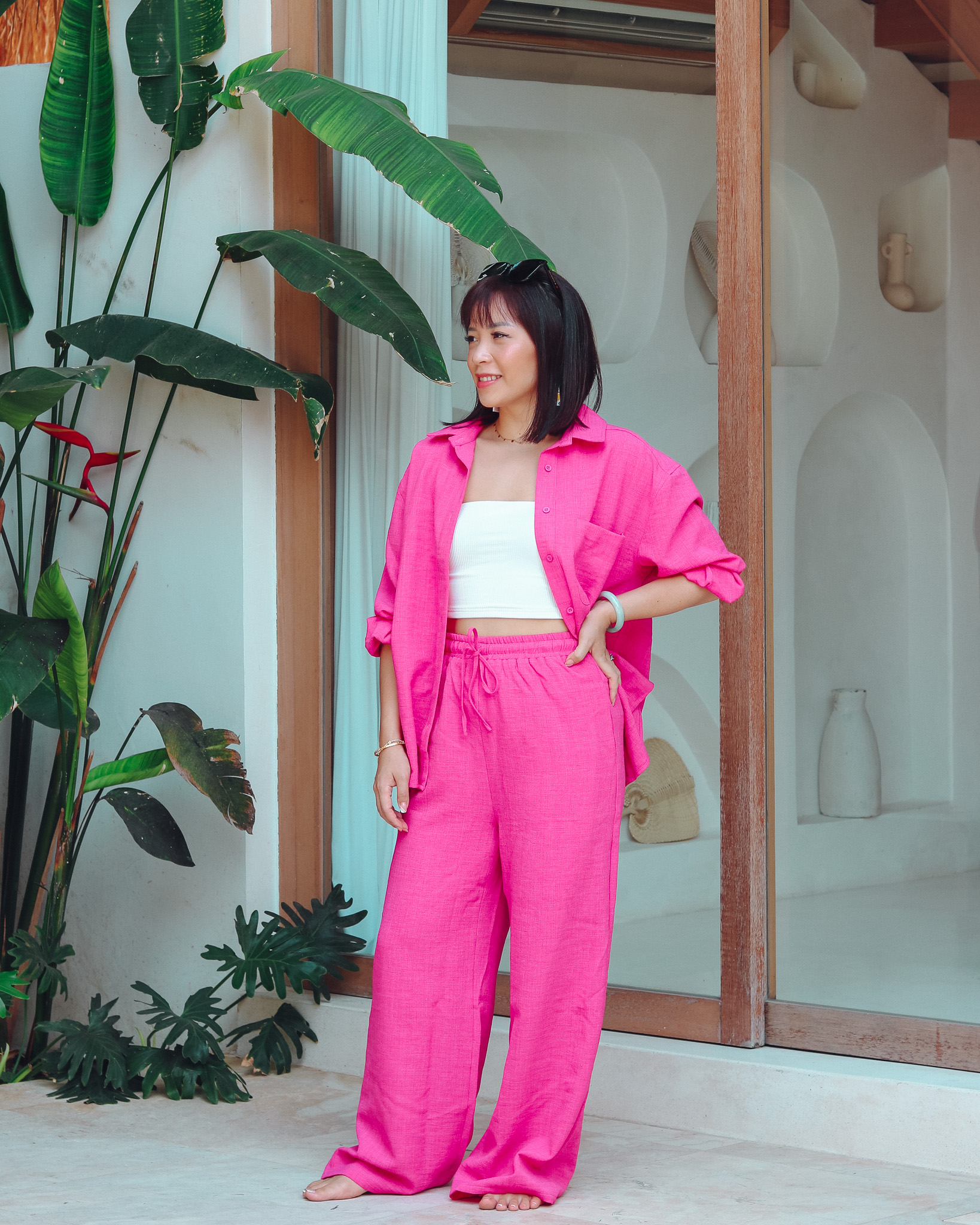 Narelle Shirt in Hot Pink