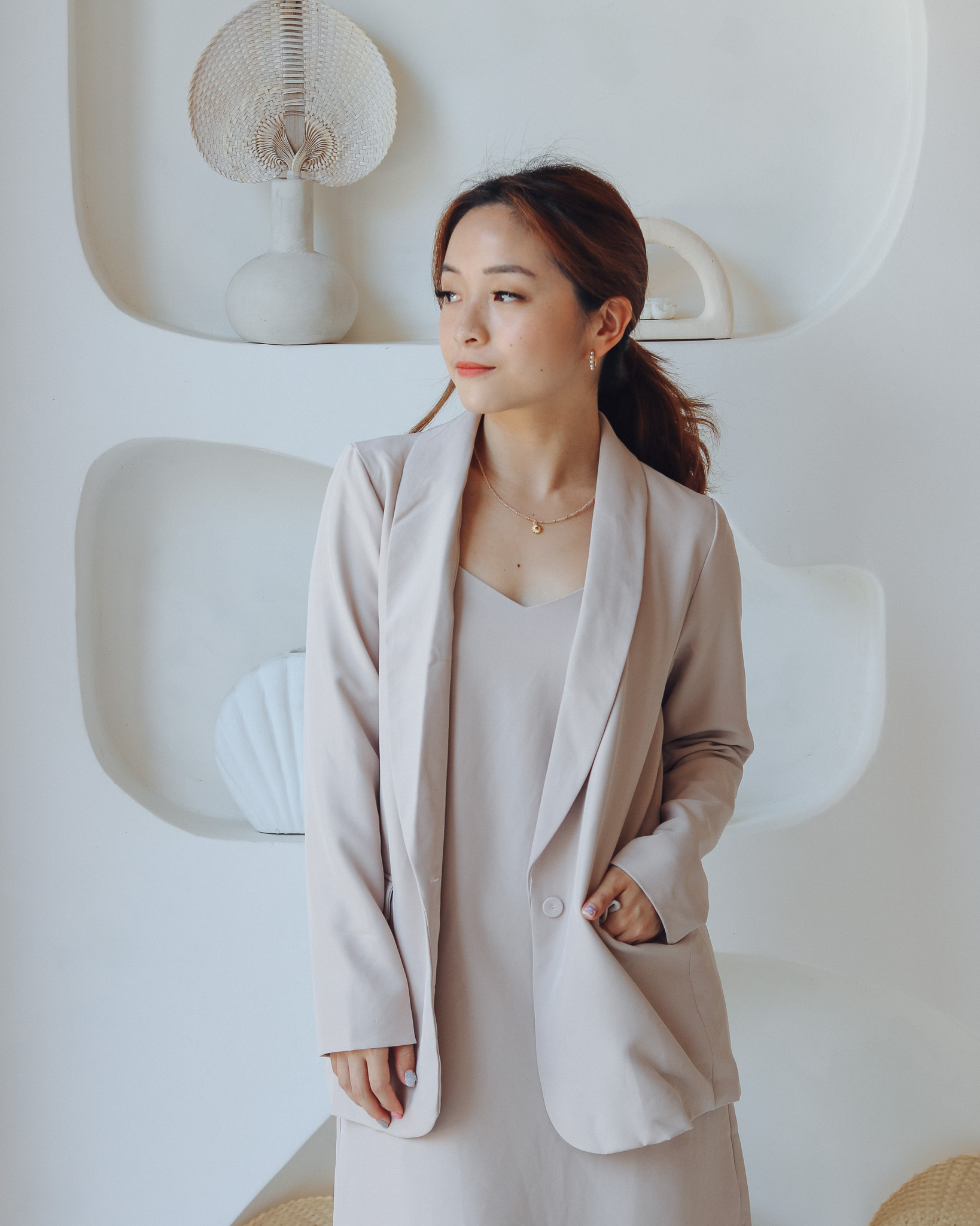 Venus Blazer in Ecru