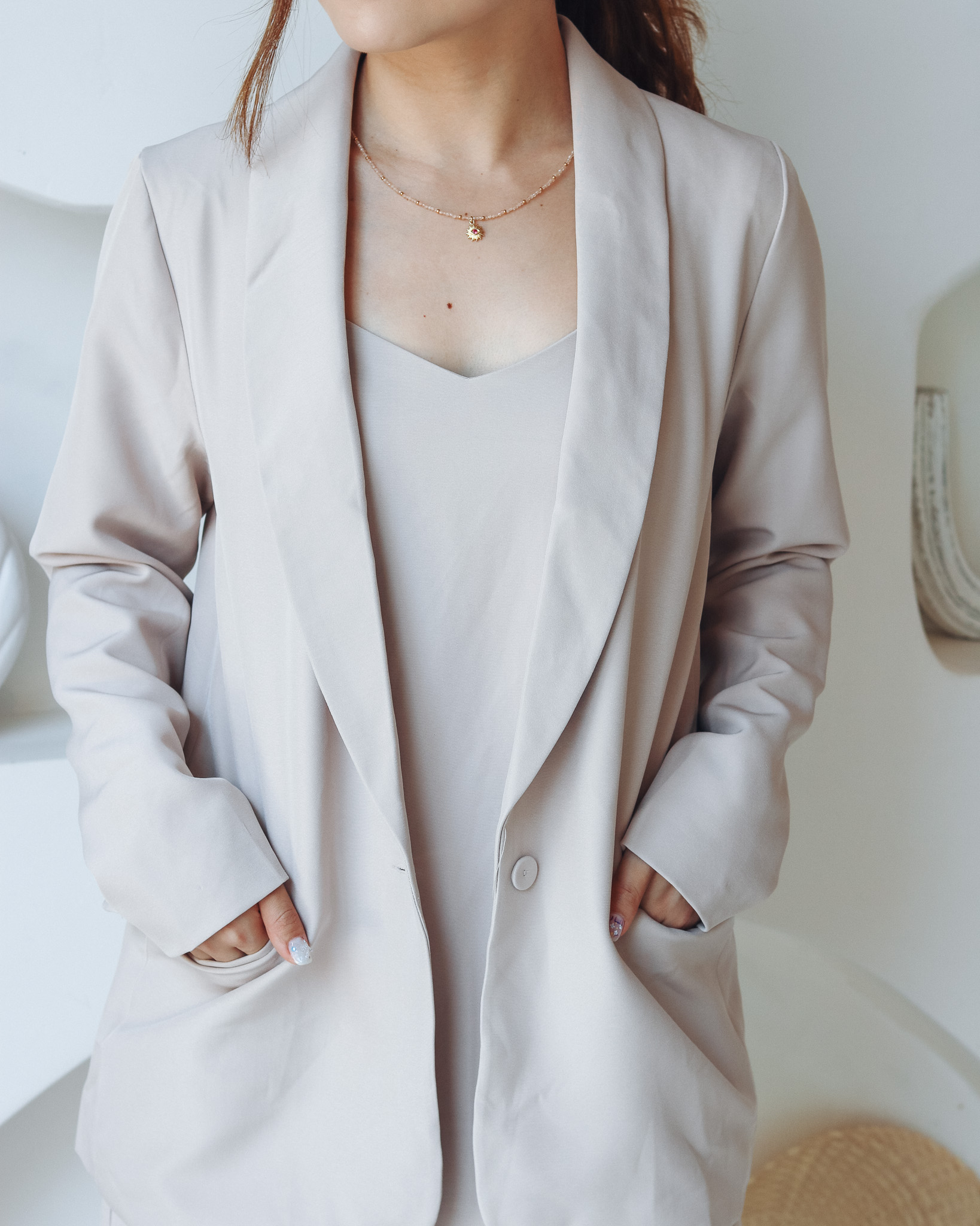 Venus Blazer in Ecru