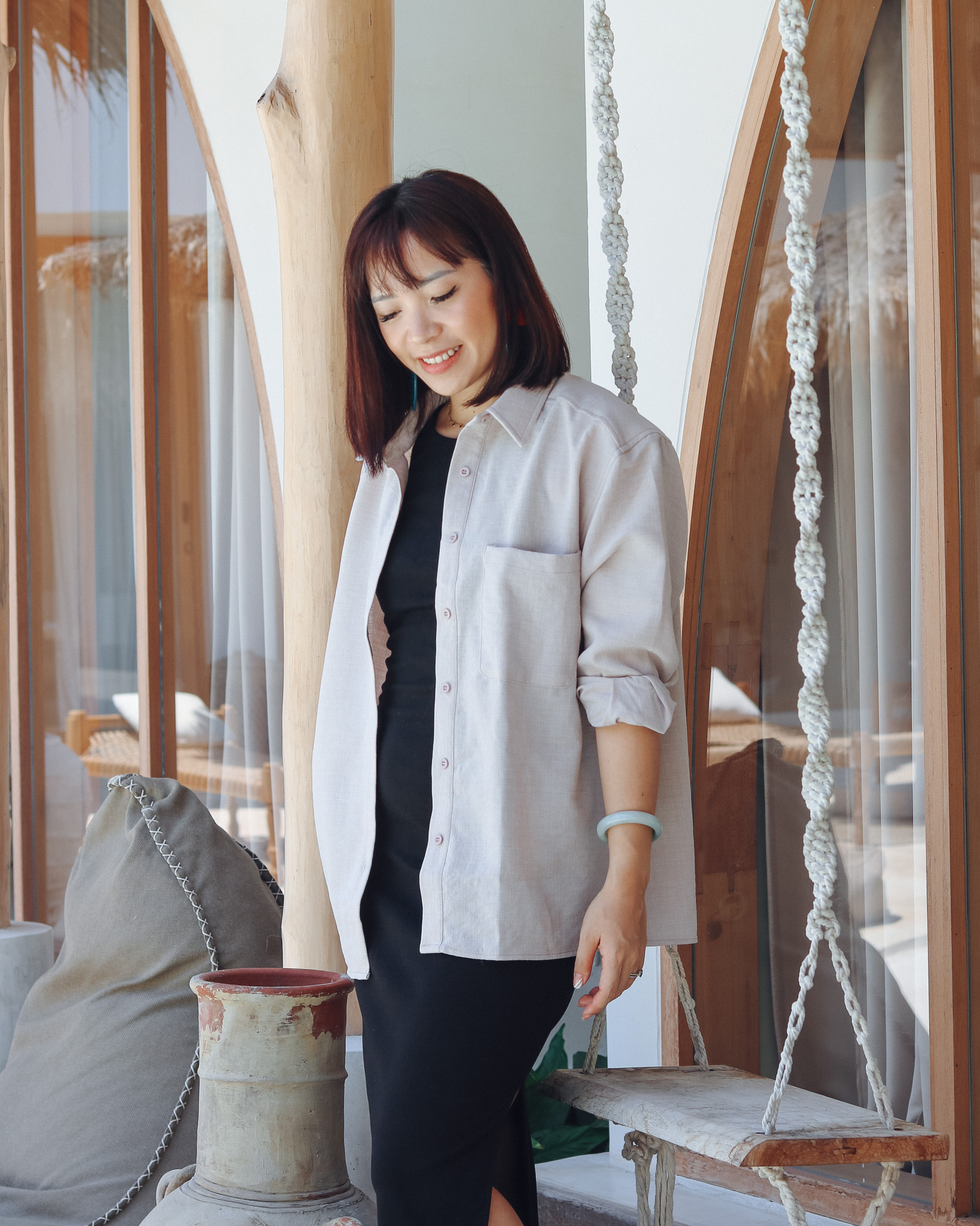 Narelle Shirt in Ecru