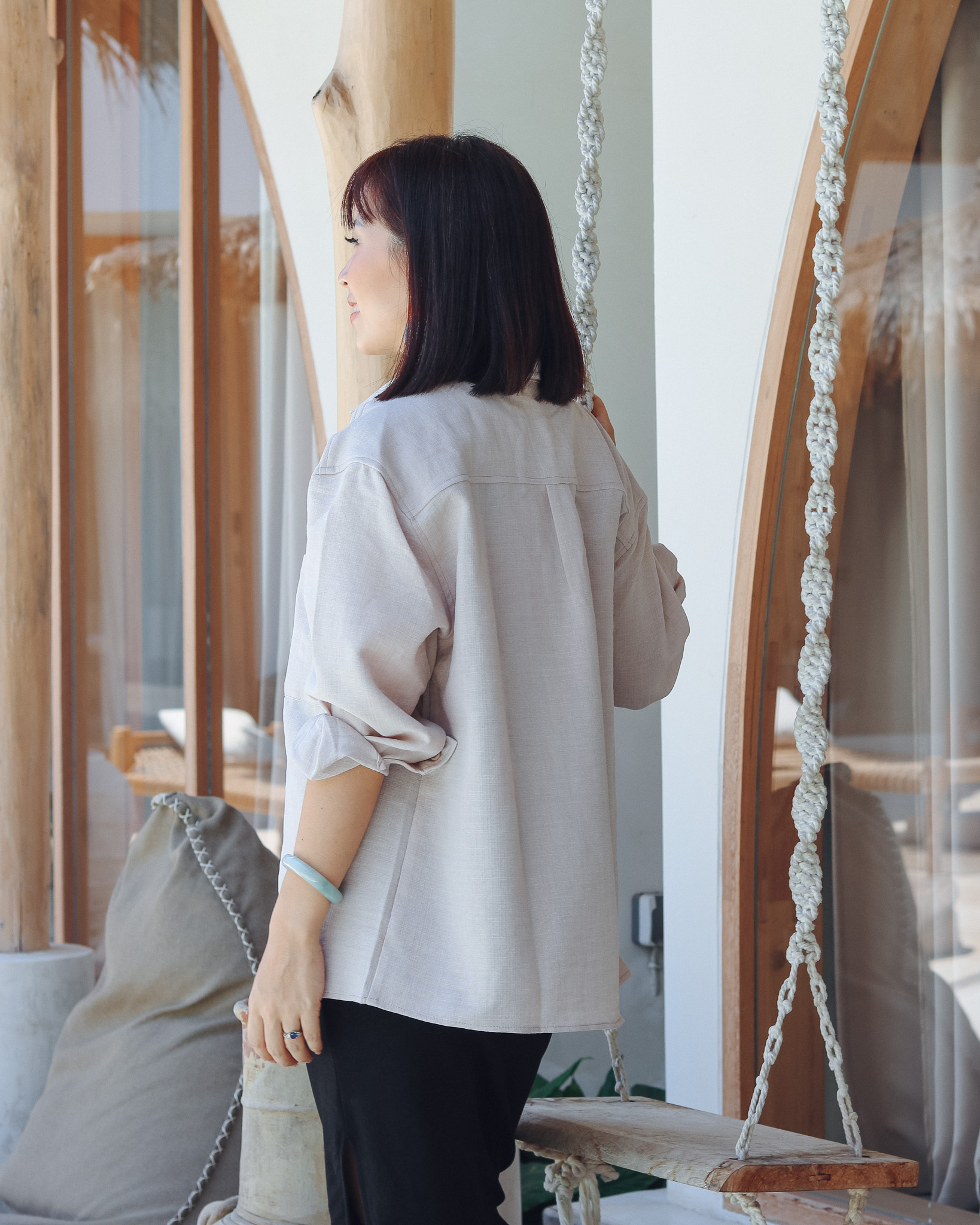 Narelle Shirt in Ecru