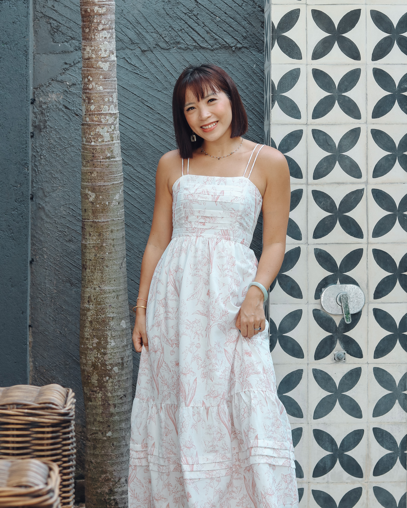 Sienna Dress in Pink Florals