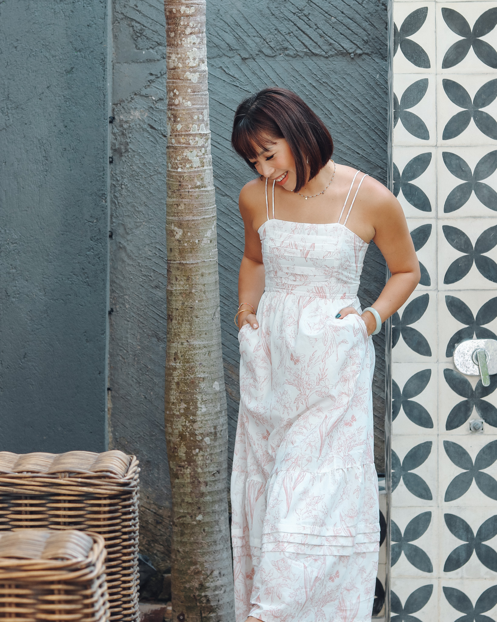 Sienna Dress in Pink Florals