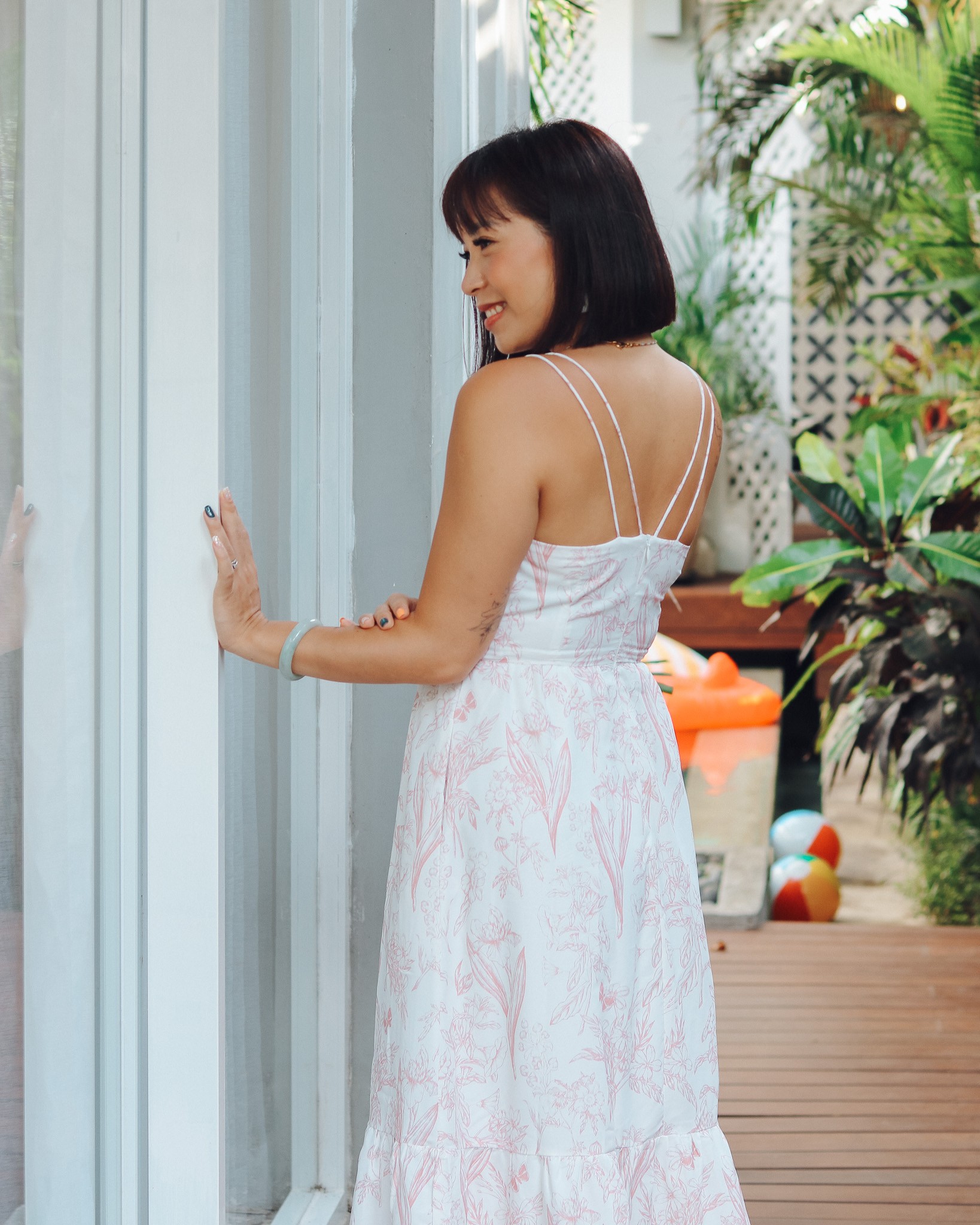 Sienna Dress in Pink Florals