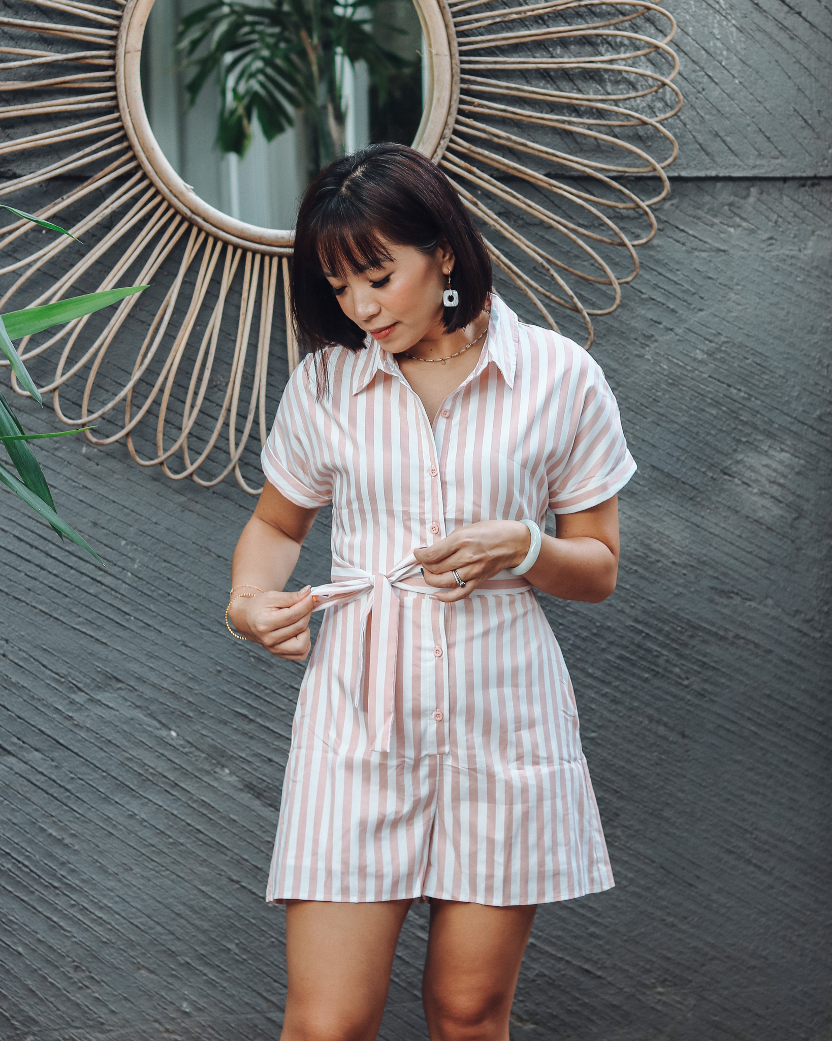 Camila Romper in Ecru