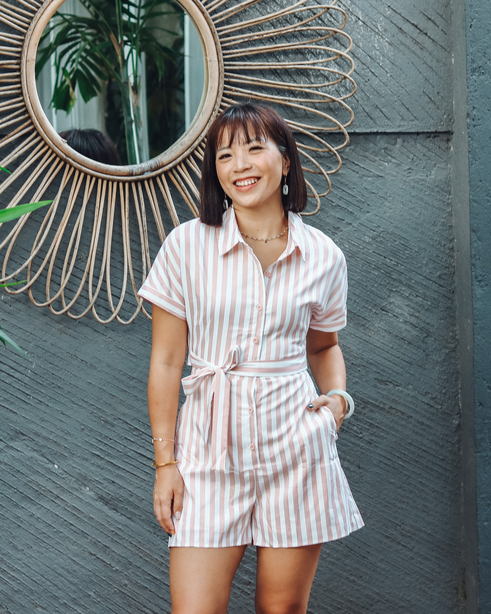 Camila Romper in Ecru