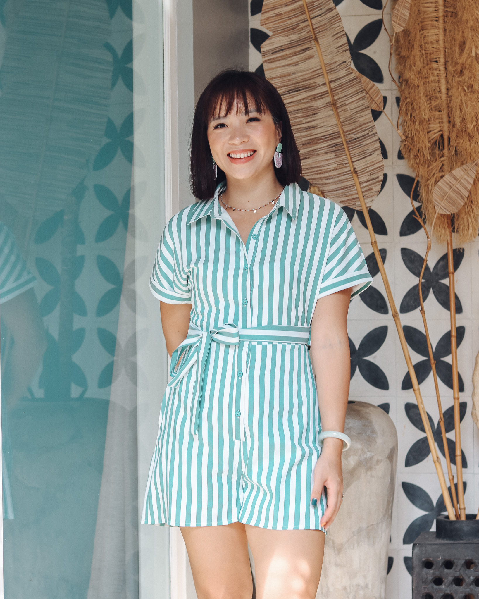 Camila Romper in Green