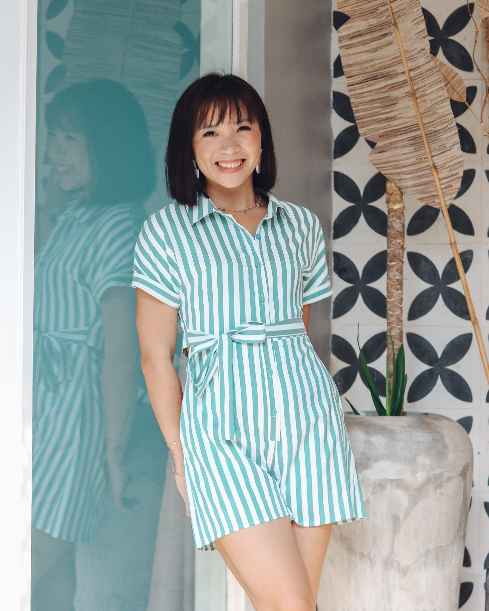 Camila Romper in Green