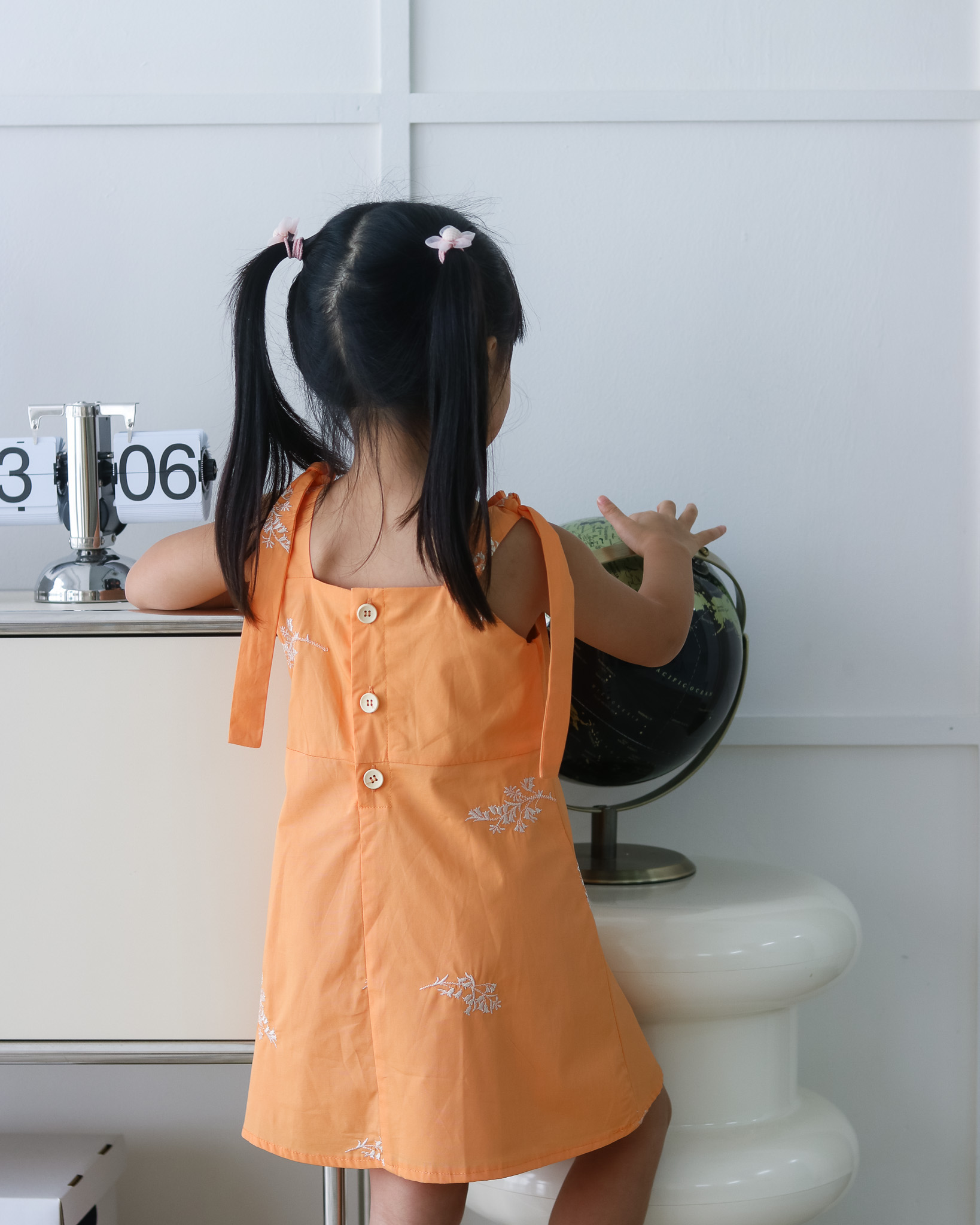 Estelle Dress in Orange