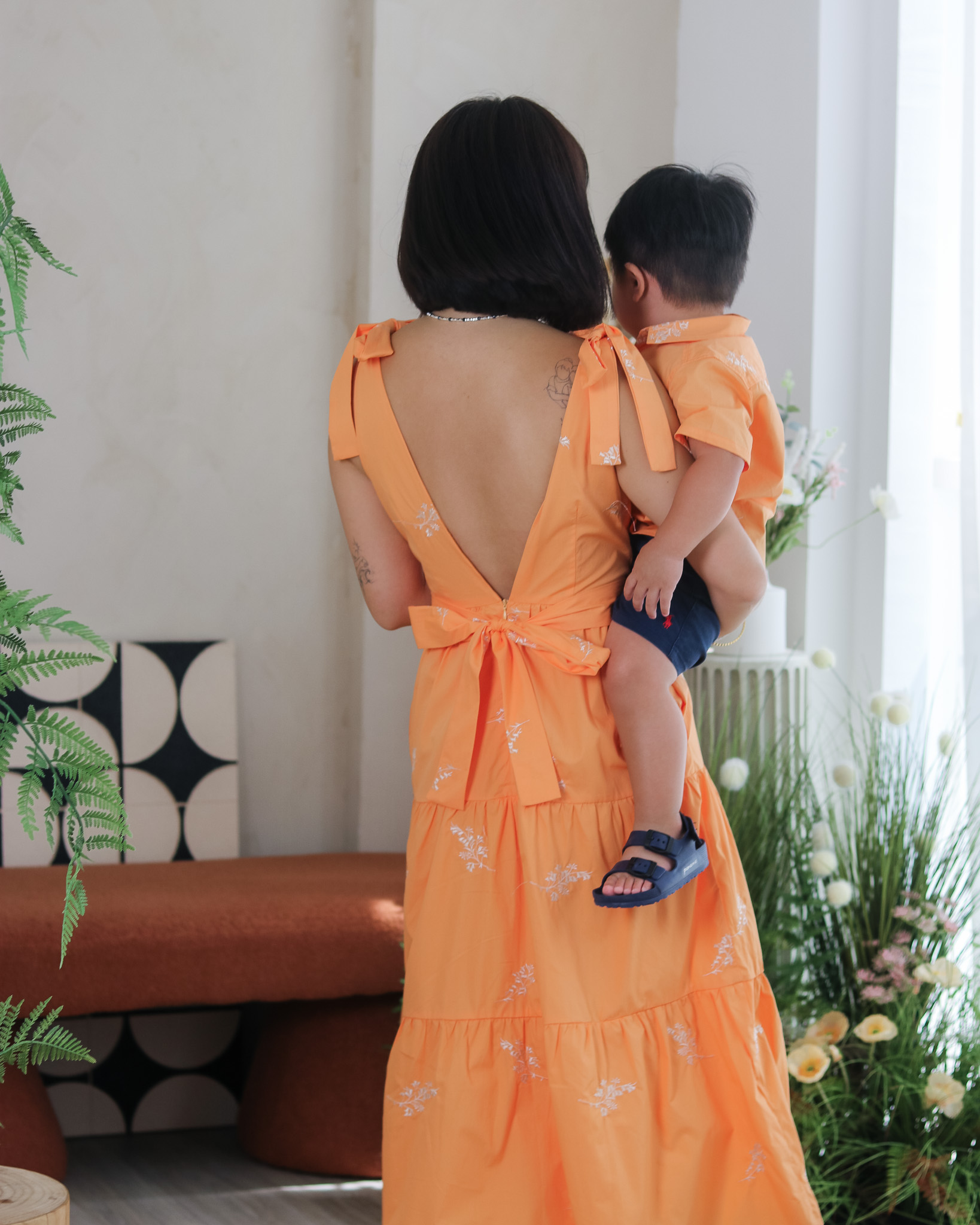 Sadie Dress in Orange