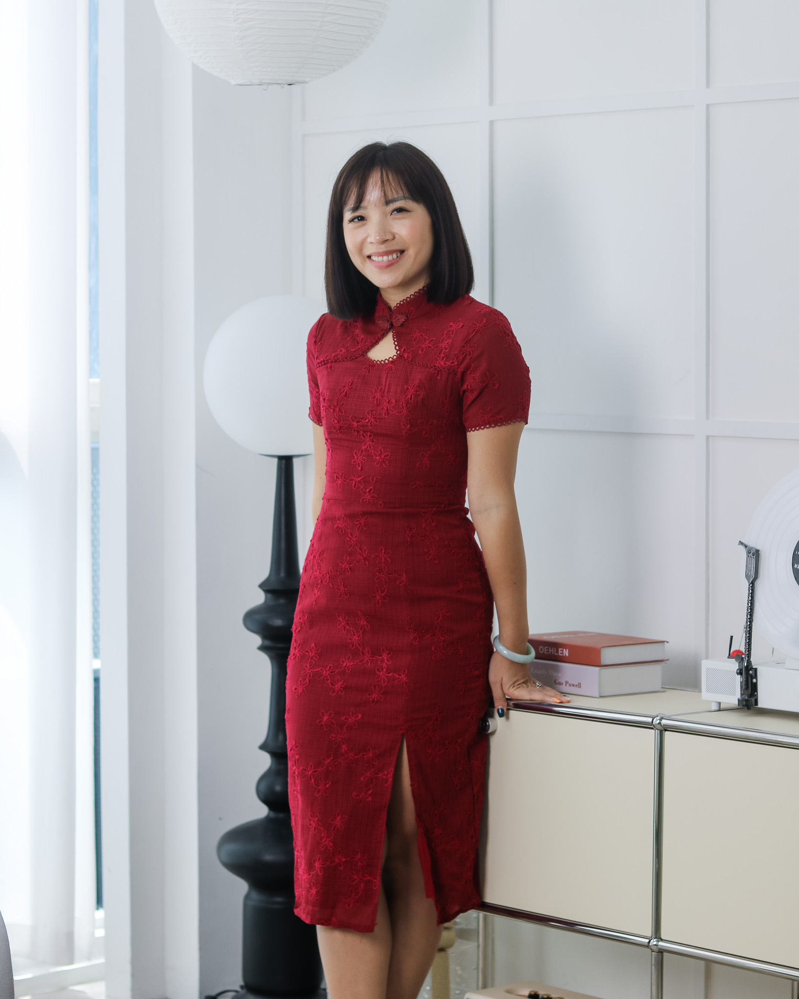 Fleur Cheongsam in Red