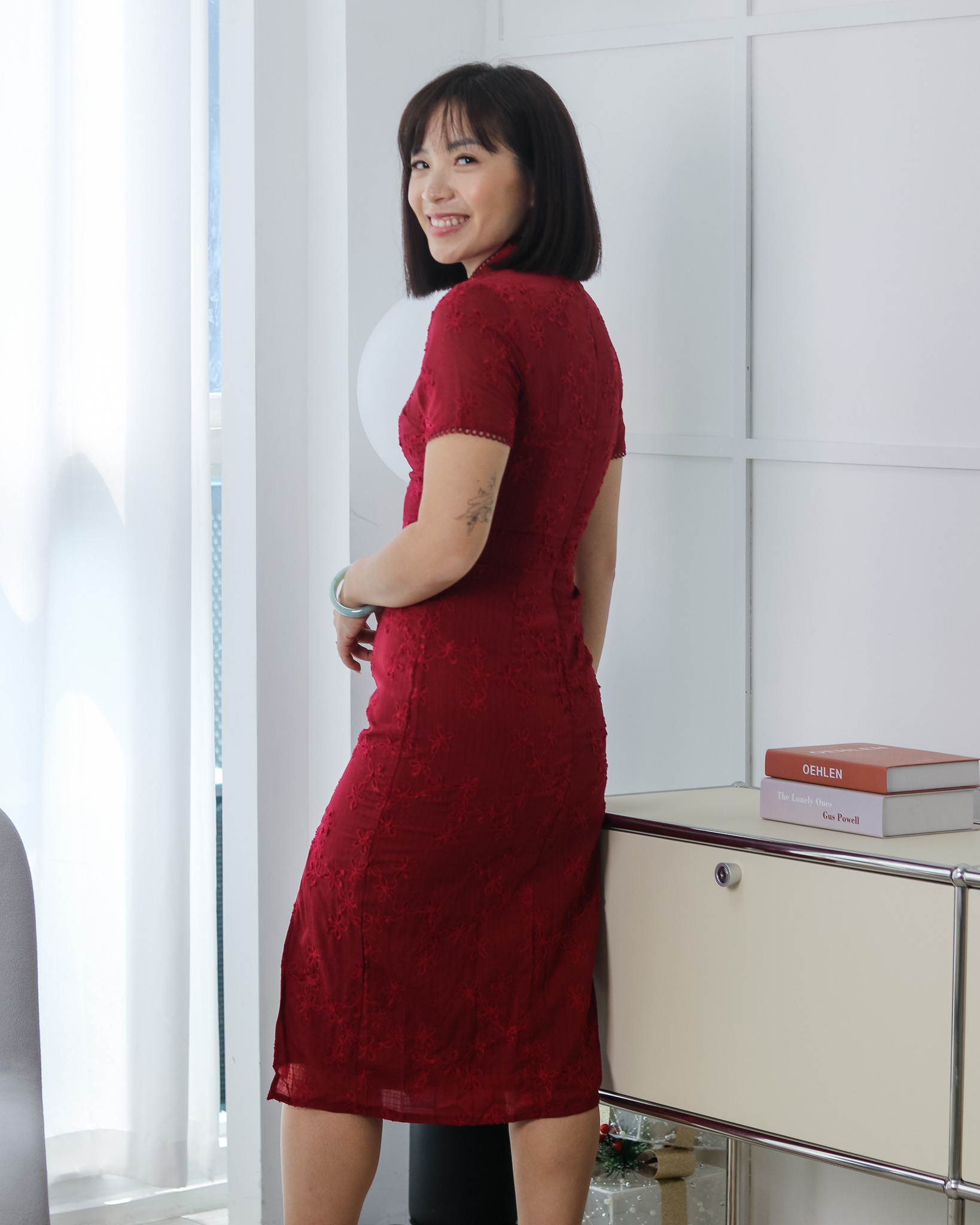 Fleur Cheongsam in Red