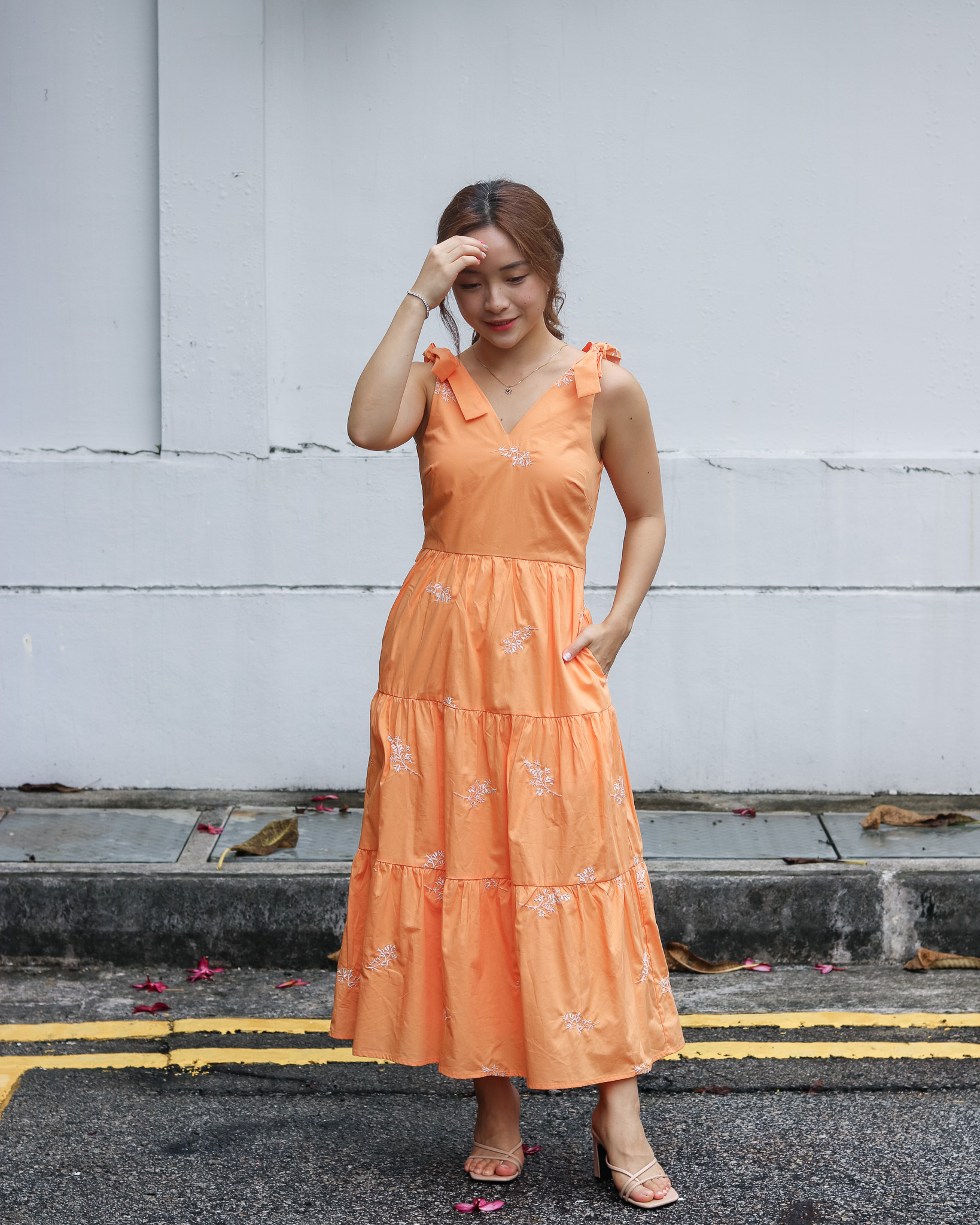 Sadie Dress in Orange