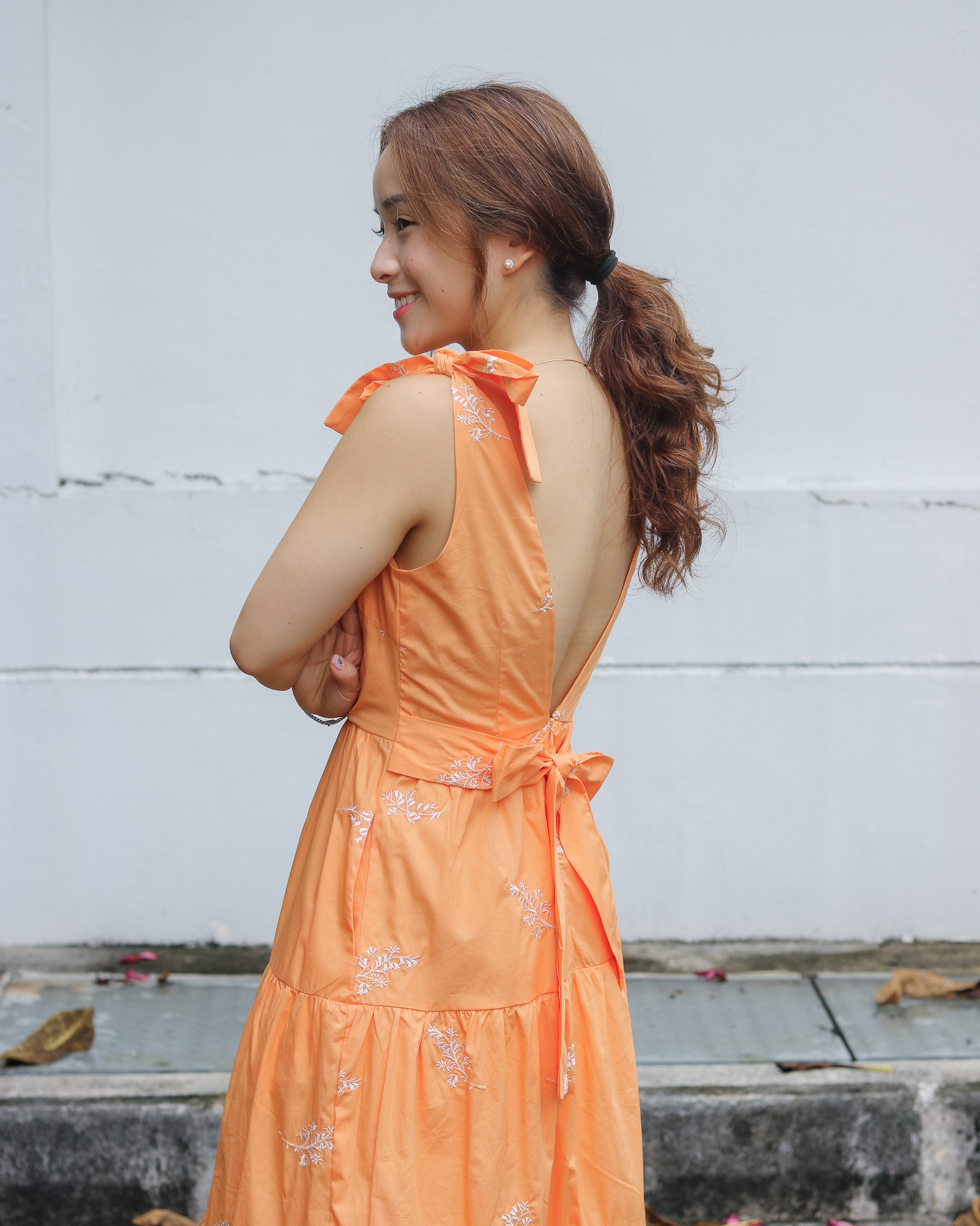Sadie Dress in Orange