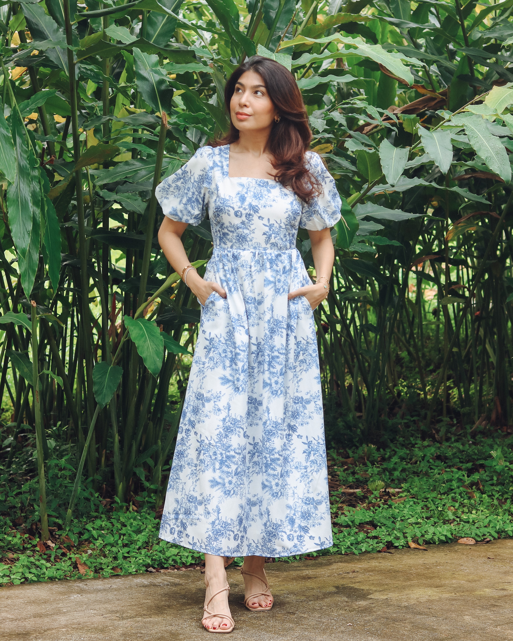 Ella Dress in Porcelain Blue