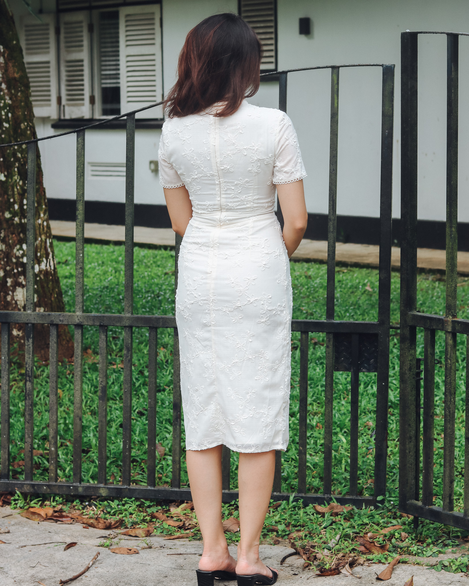 Fleur Cheongsam in White