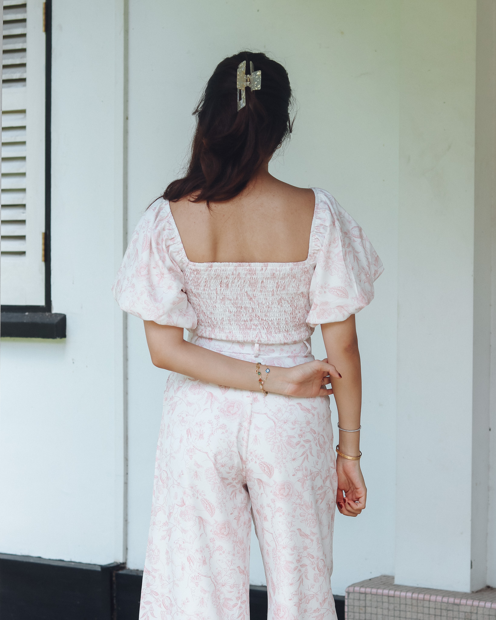 Thea Top in Pink Florals