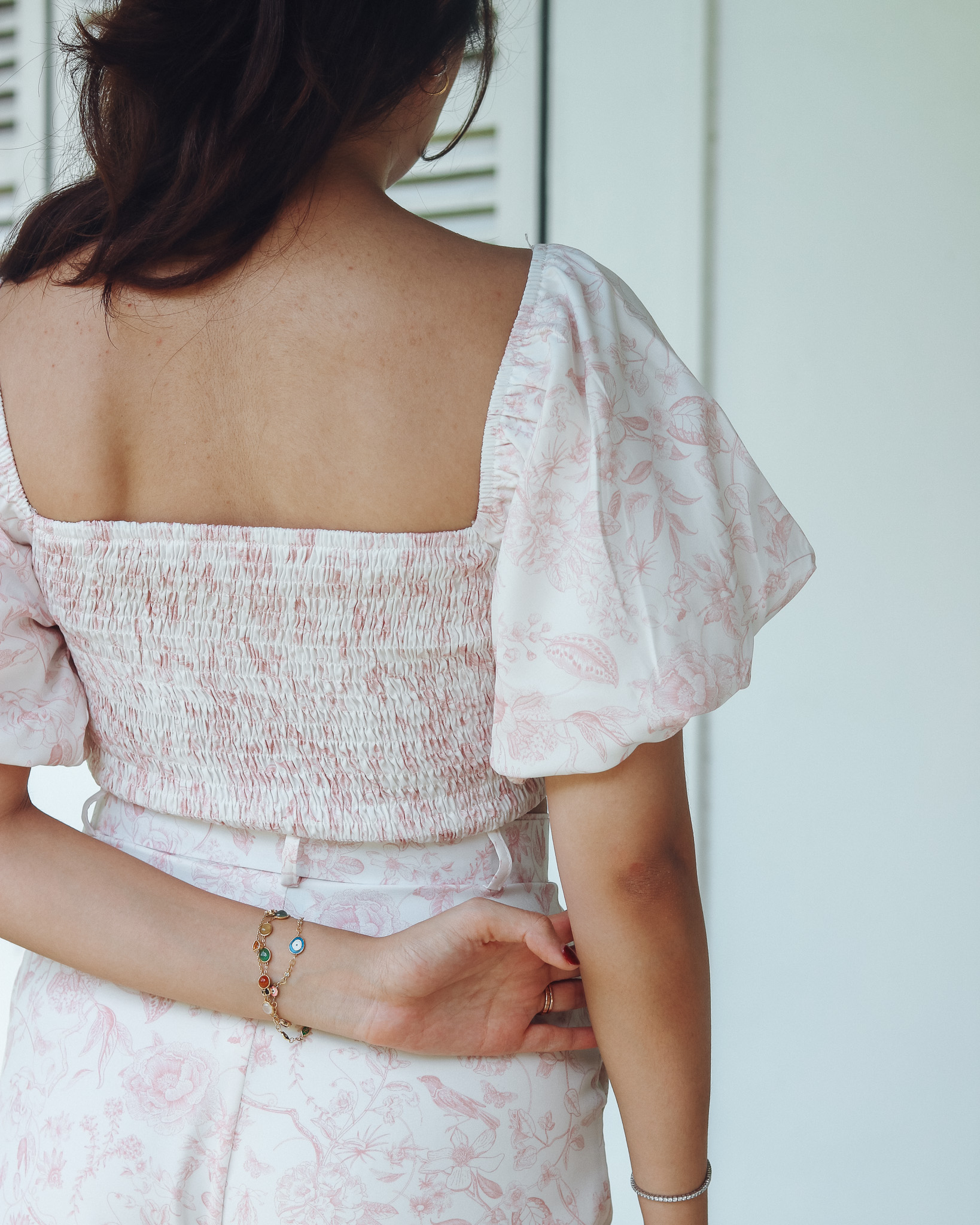 Thea Top in Pink Florals