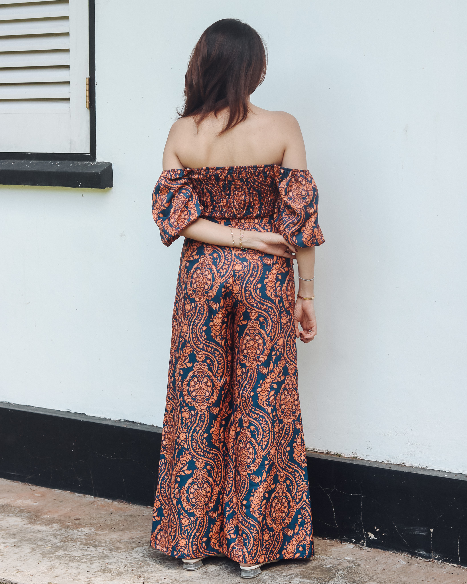 Thea Pants in Orange Porcelain