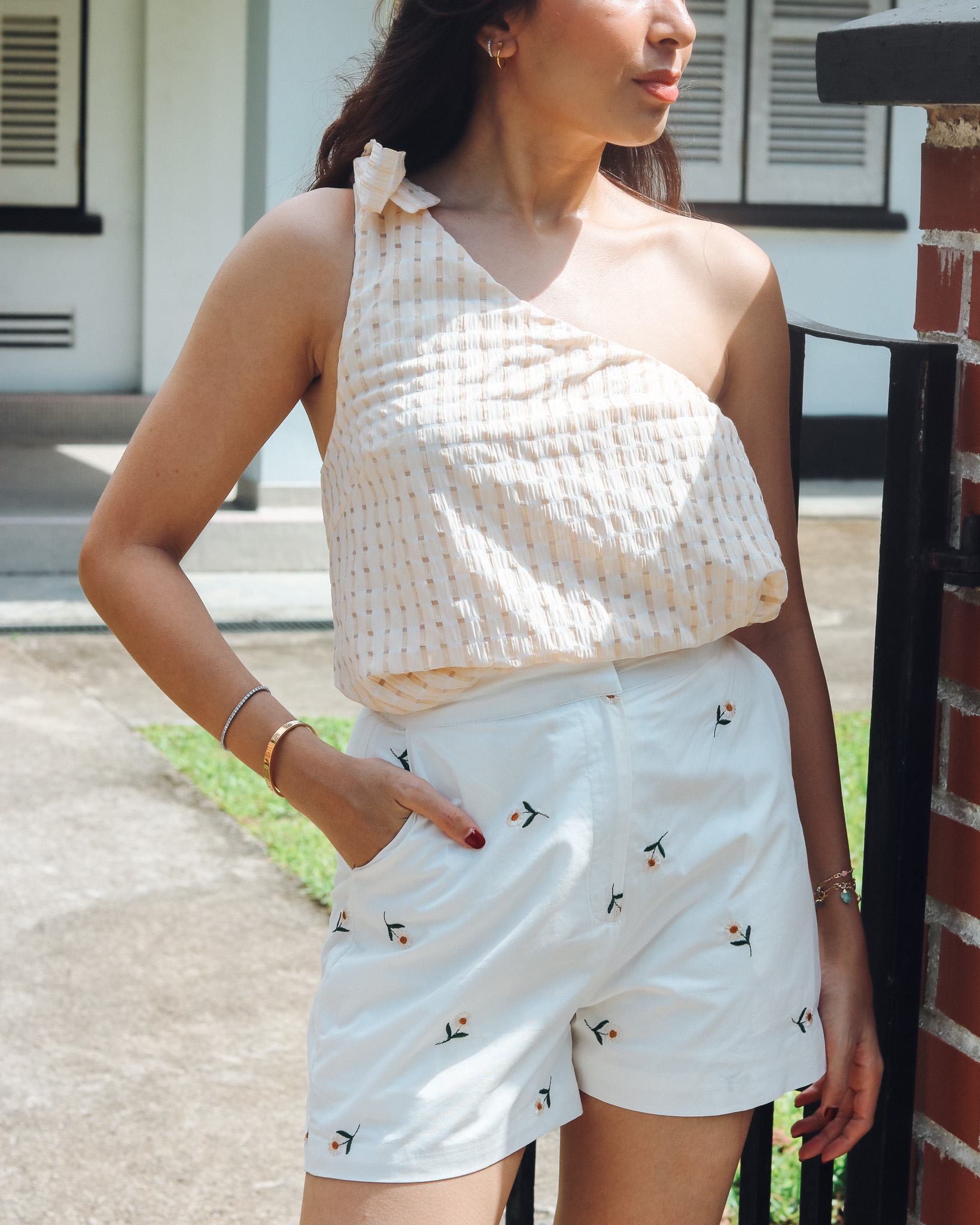 Zelle Shorts in White