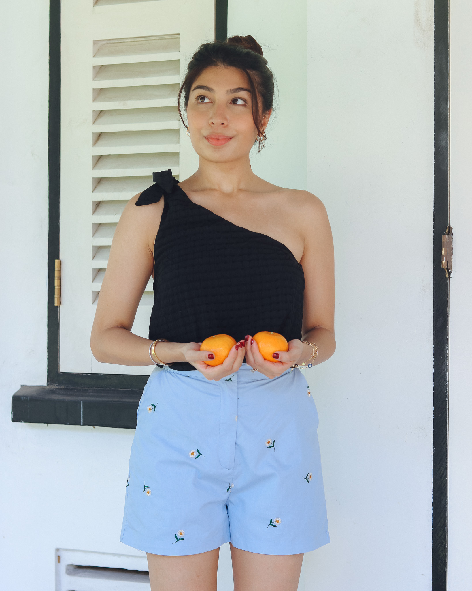 Zelle Shorts in Light Blue