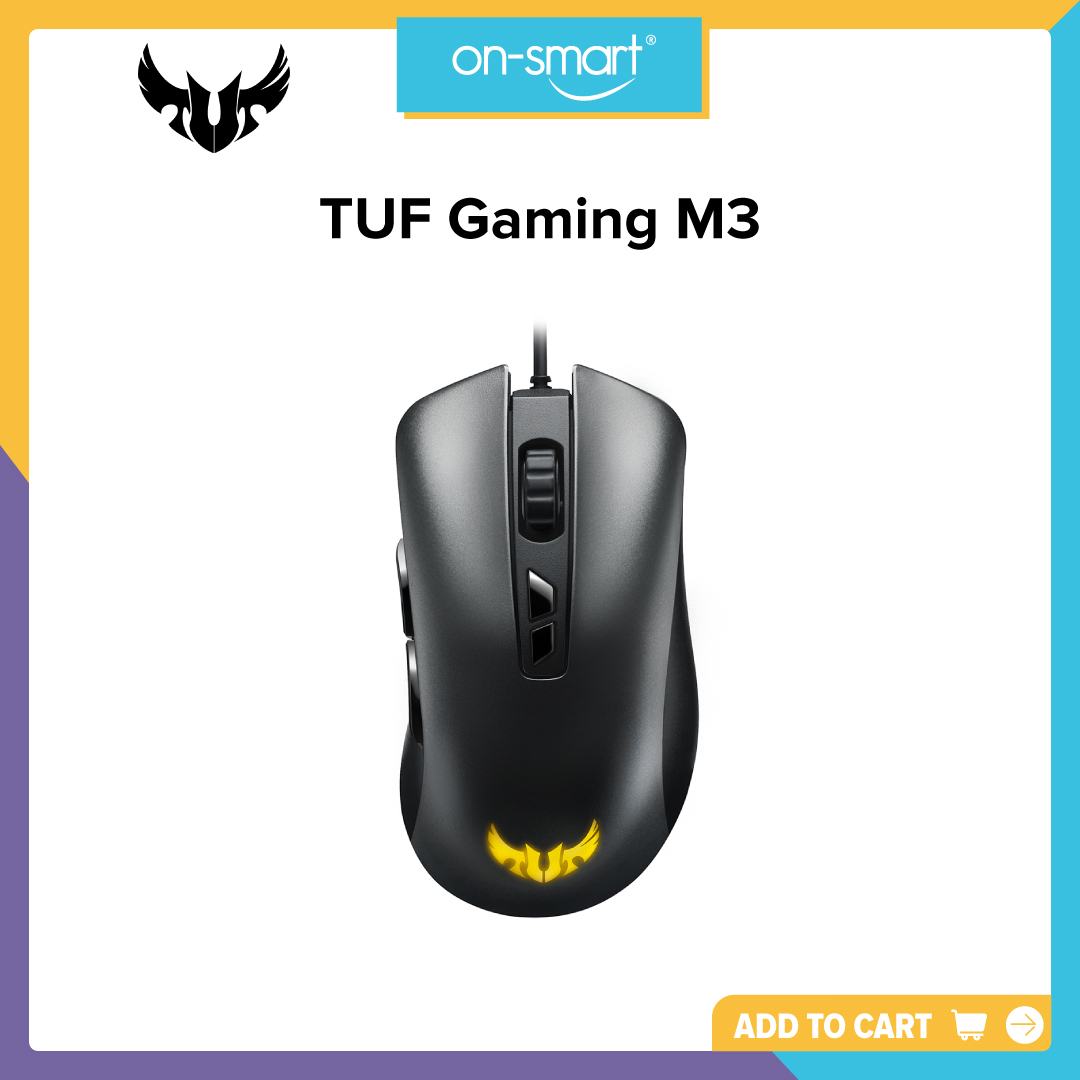 ASUS TUF Gaming M3 ergonomic wired RGB gaming mouse