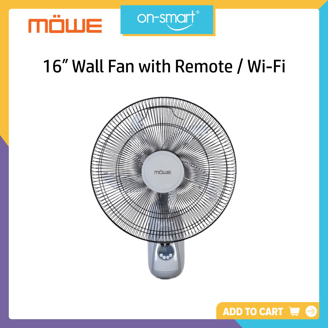 MÖWE 16″ Wall Fan with Remote / Wi-Fi MW920F