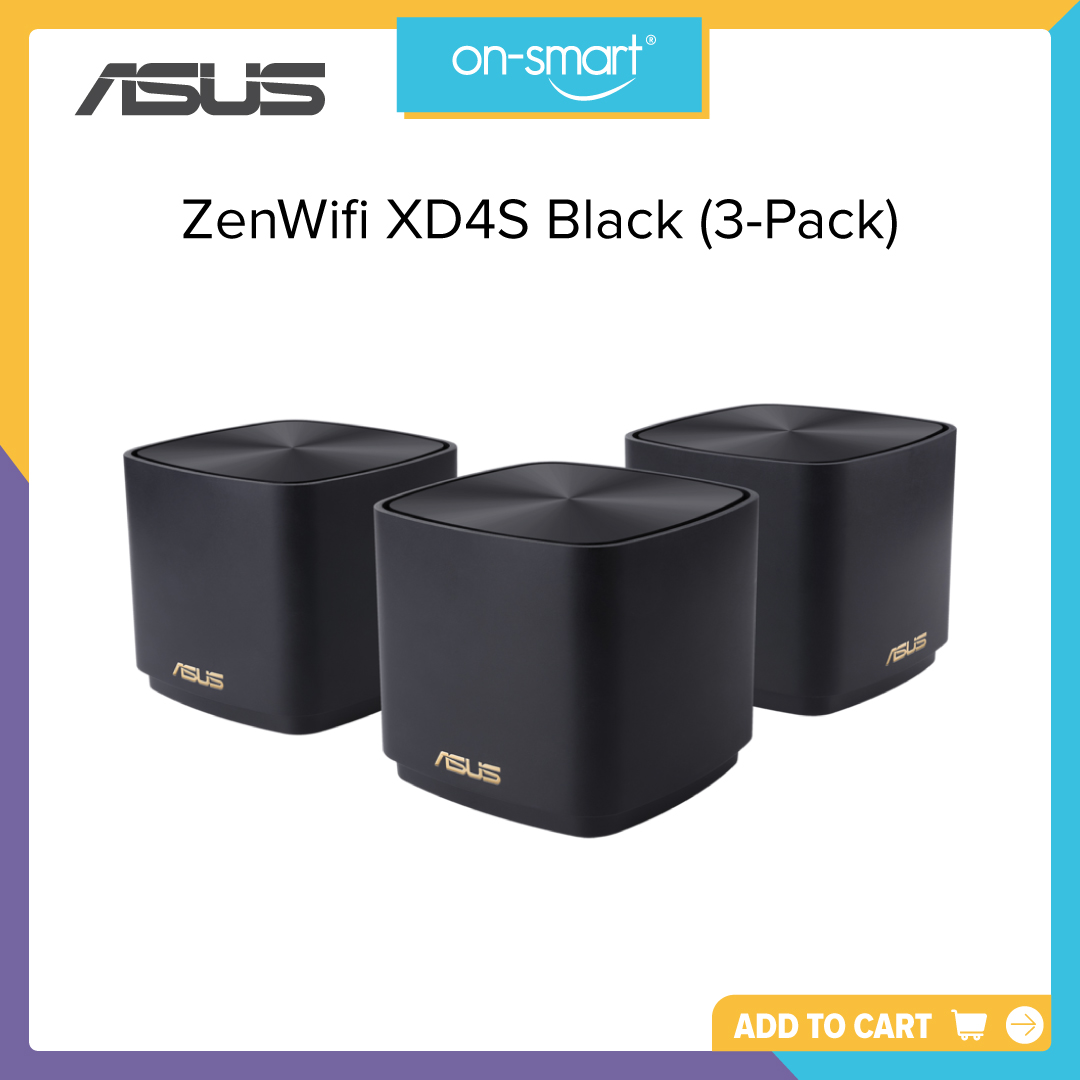 ASUS ZenWifi XD4S Black (3-Pack)