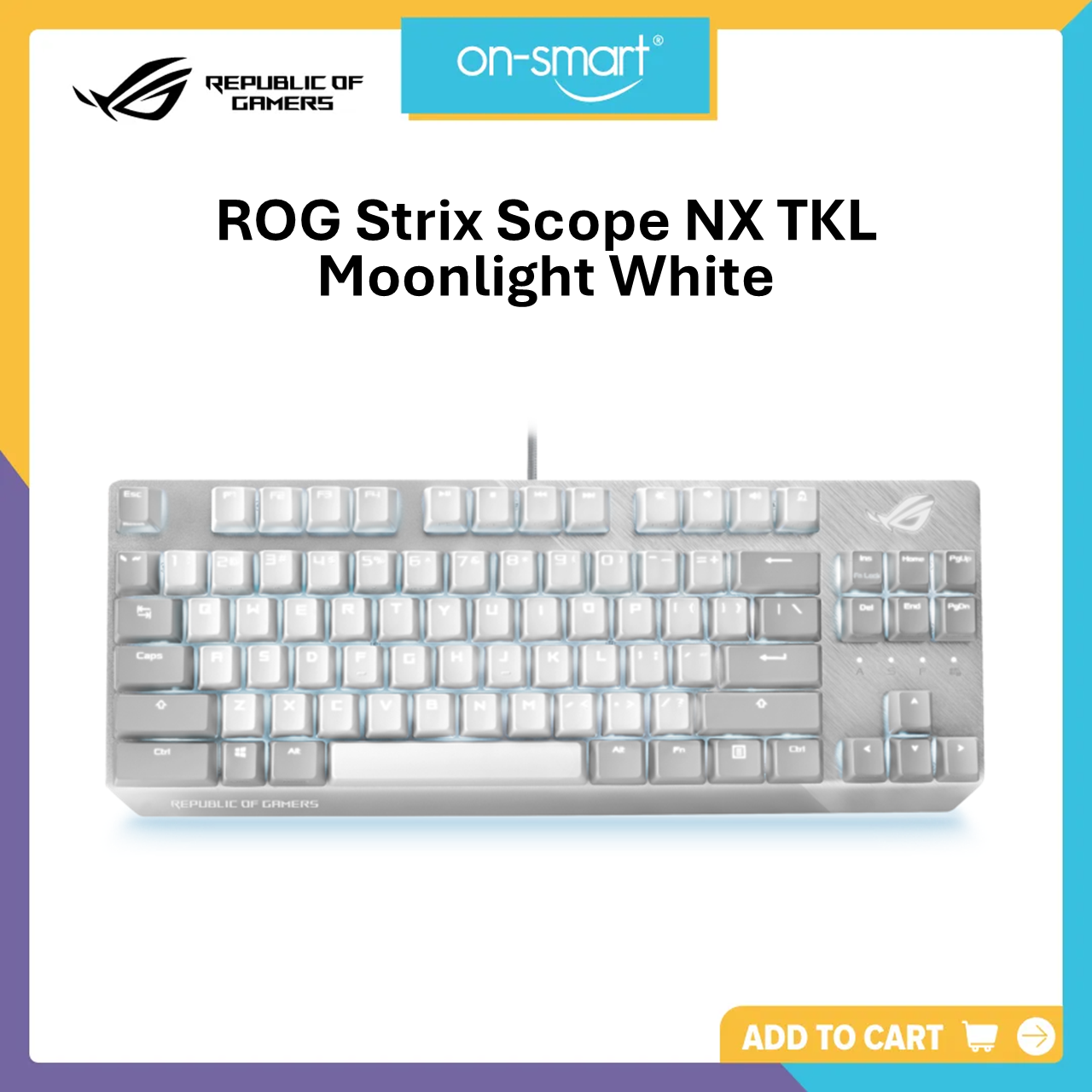 ASUS ROG Strix Scope NX TKL Moonlight White Mechanical Gaming Keyboard