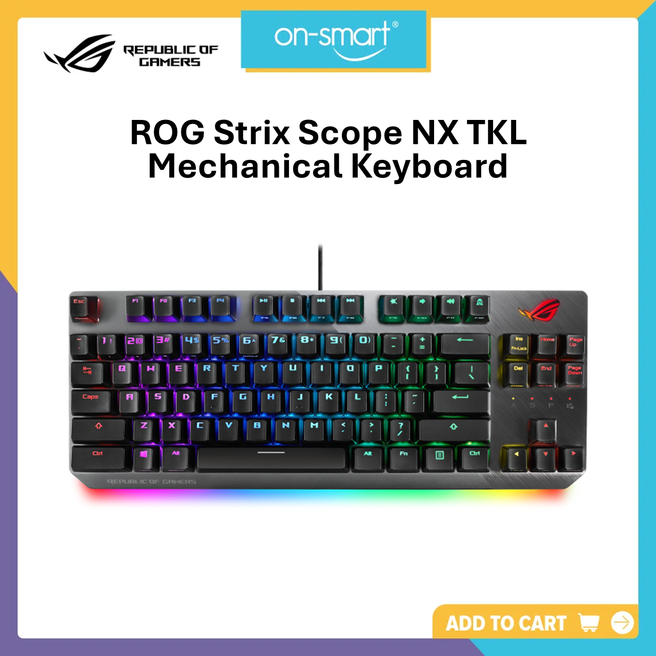 ASUS X801 ROG Strix Scope NX TKL Mechanical RGB Gaming Keyboard