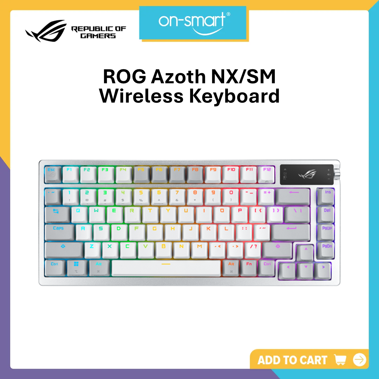 ASUS M701 ROG Azoth NX/SM (White) Wireless Mechanical Gaming Keyboard