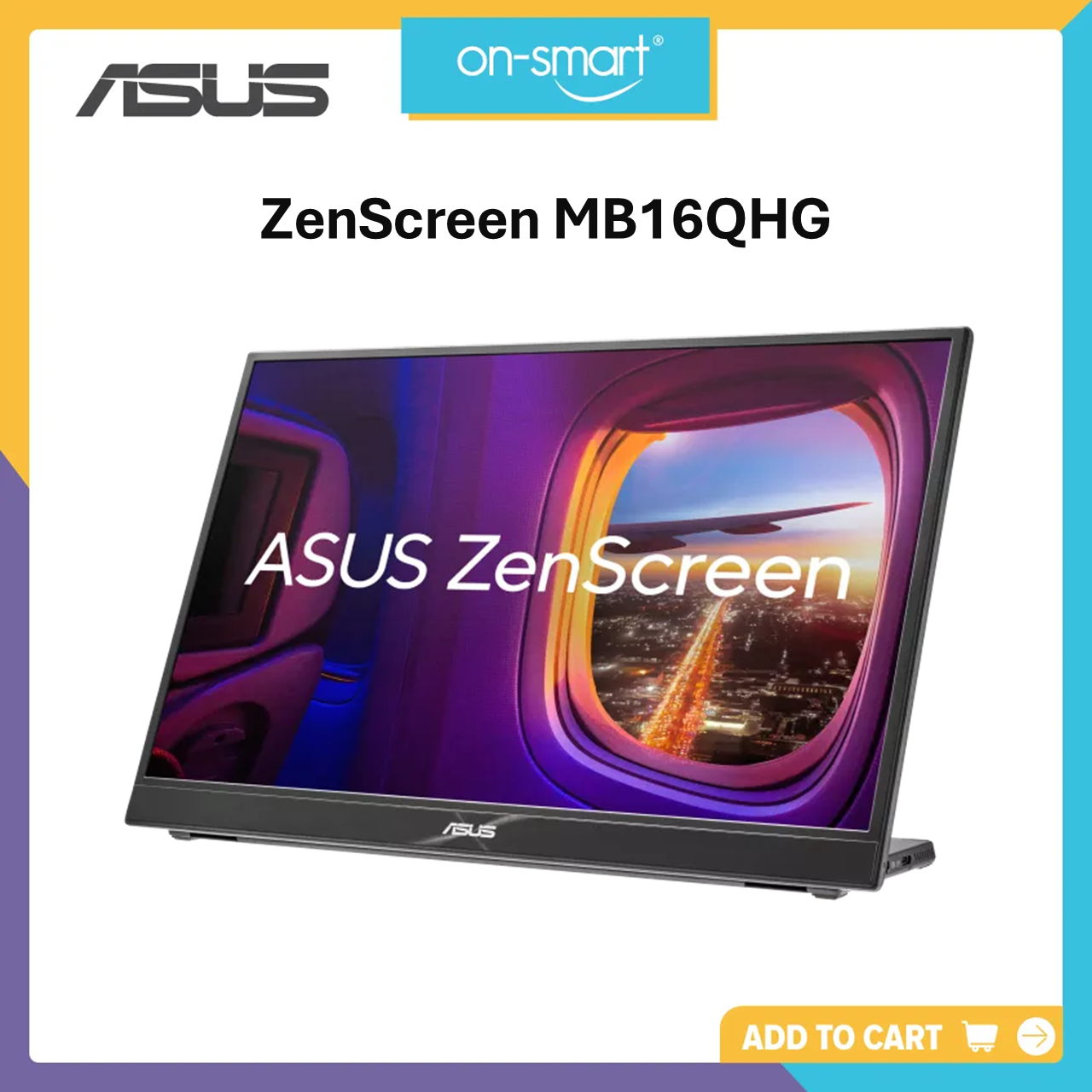ASUS ZenScreen MB16QHG Portable Monitor 16-inch