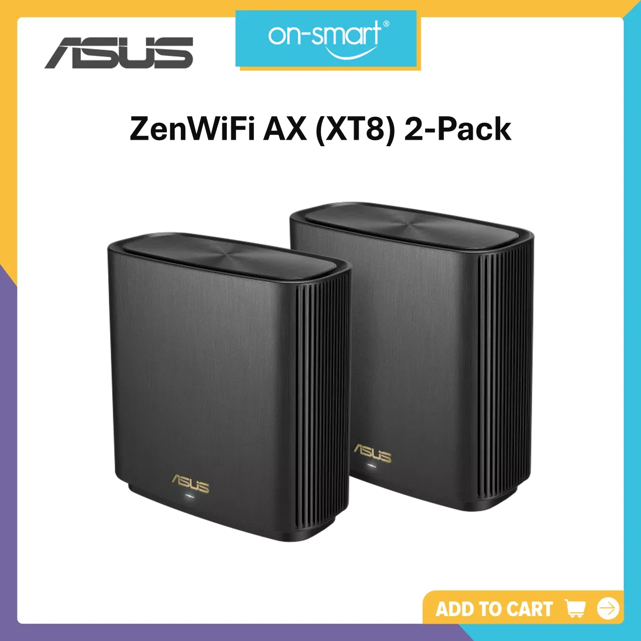 ASUS ZenWiFi AX (XT8) - AX6600 WiFi 6 Router (2-Pack)