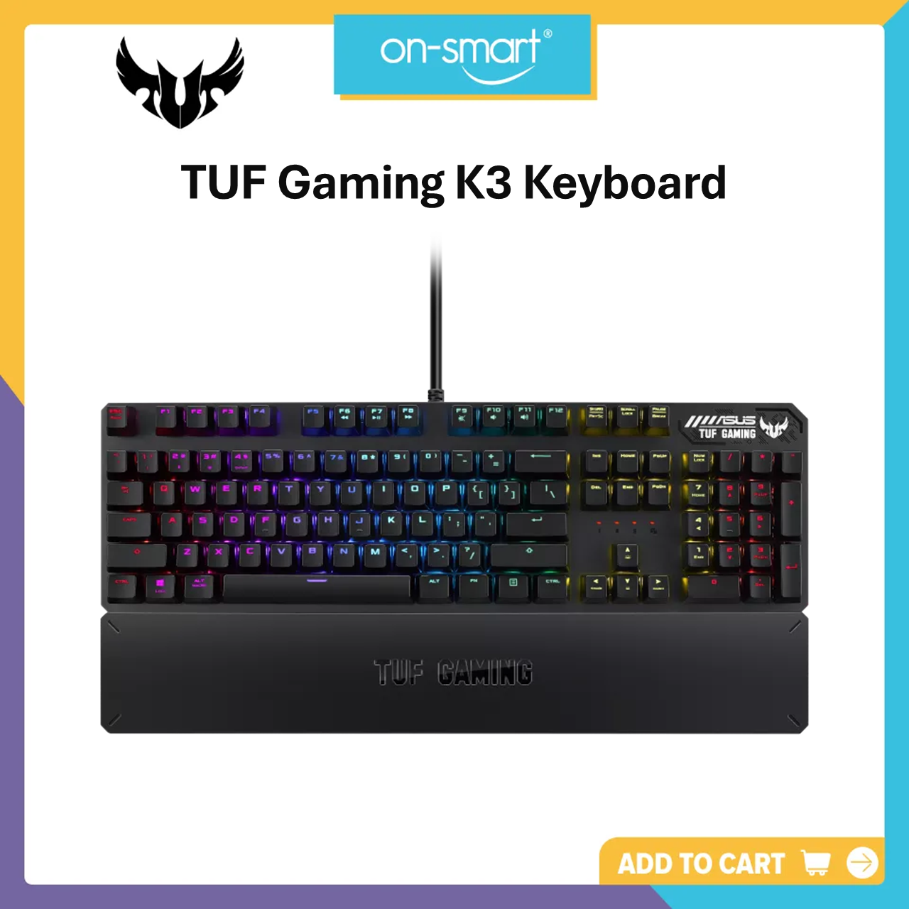 ASUS TUF Gaming K3 RGB Mechanical Keyboard (Black)