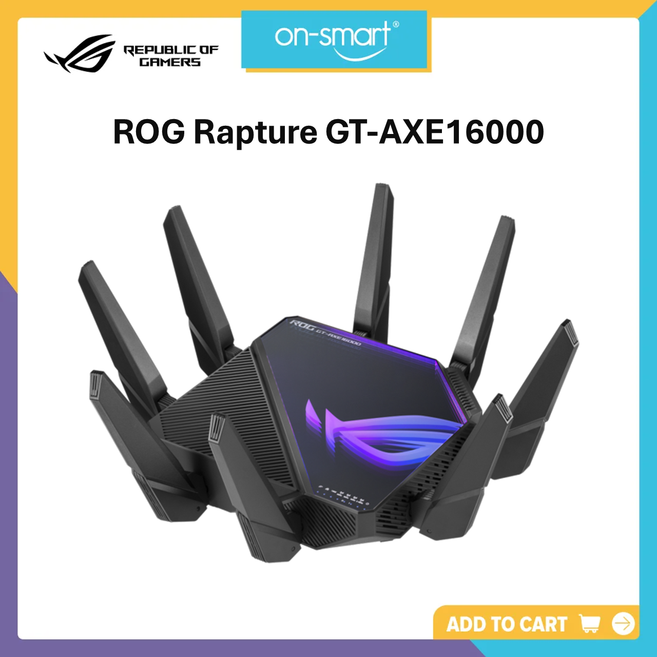 Asus ROG Rapture GT-AXE16000 Quad-Band WiFi 6E Gaming Router