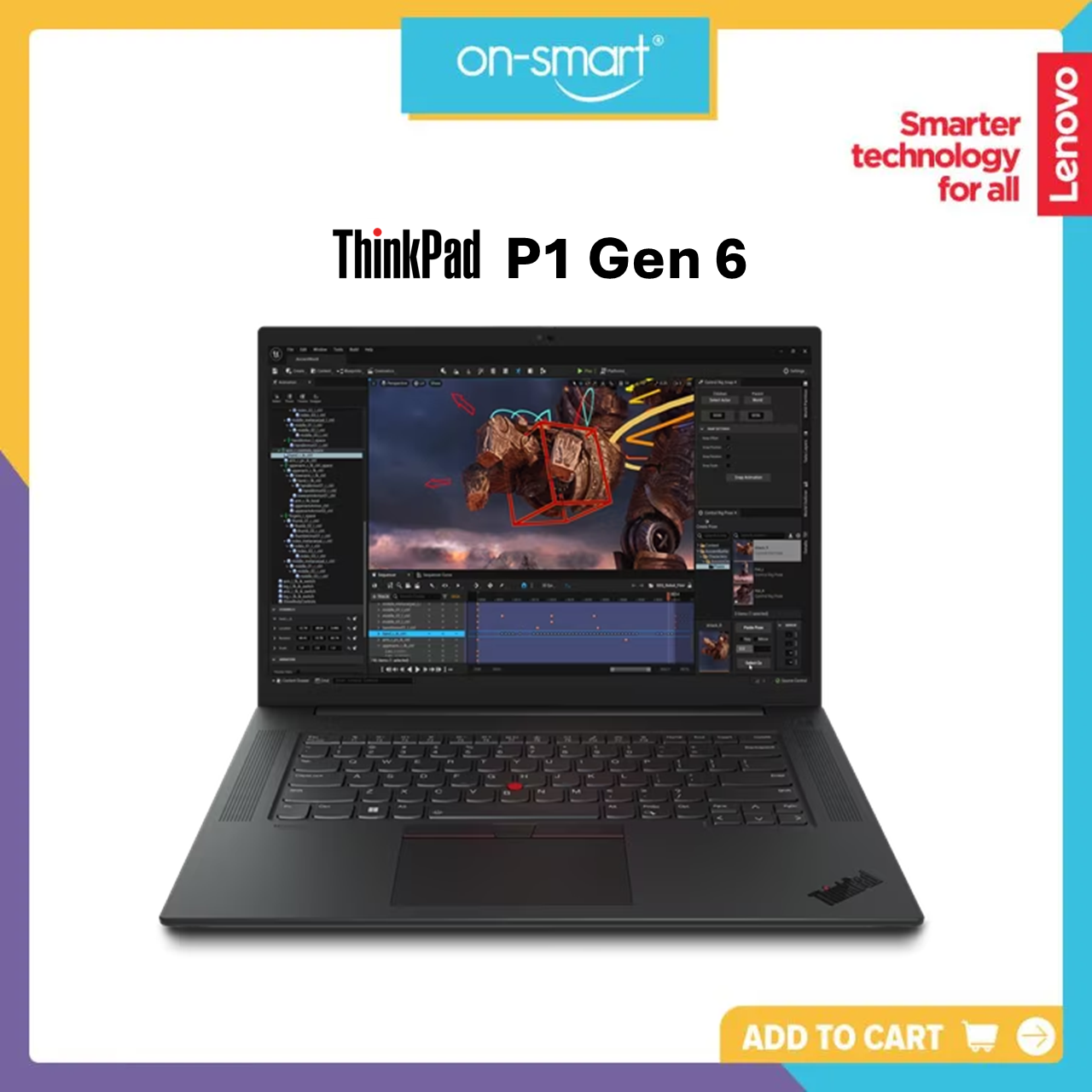 Lenovo ThinkPad P1 Gen 6 (16″ Intel) 21FVS01700