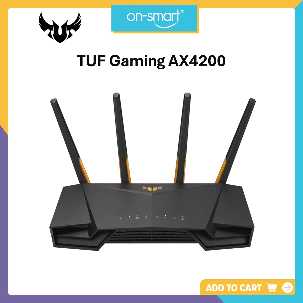 ASUS TUF Gaming AX4200 Dual Band WiFi 6 Gaming Router with Mobile Game Mode