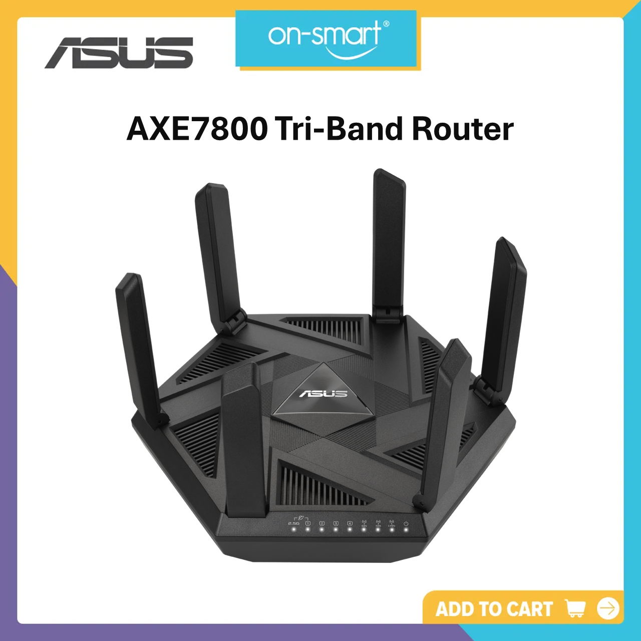ASUS AXE7800 Tri-Band WiFi 6E Router