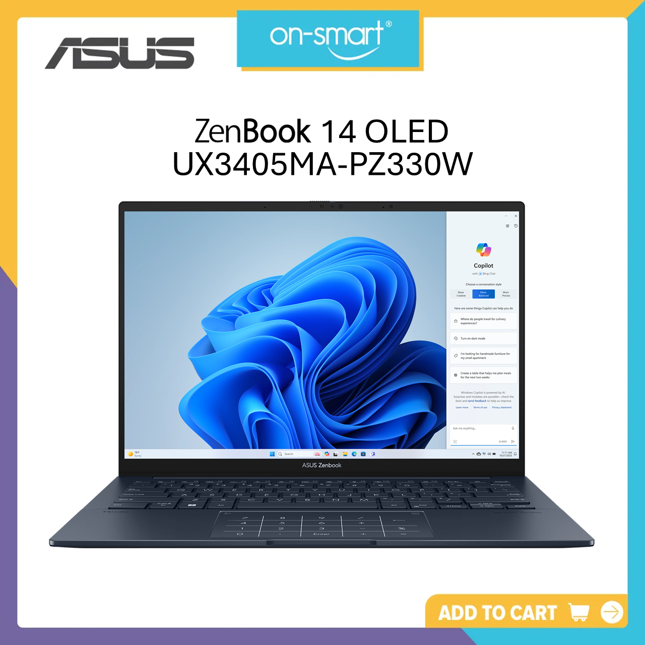 ASUS Zenbook 14 OLED UX3405MA-PZ330W