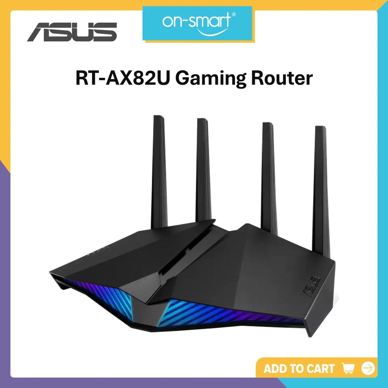 ASUS RT-AX82U Dual Band WiFi 6 Gaming Router